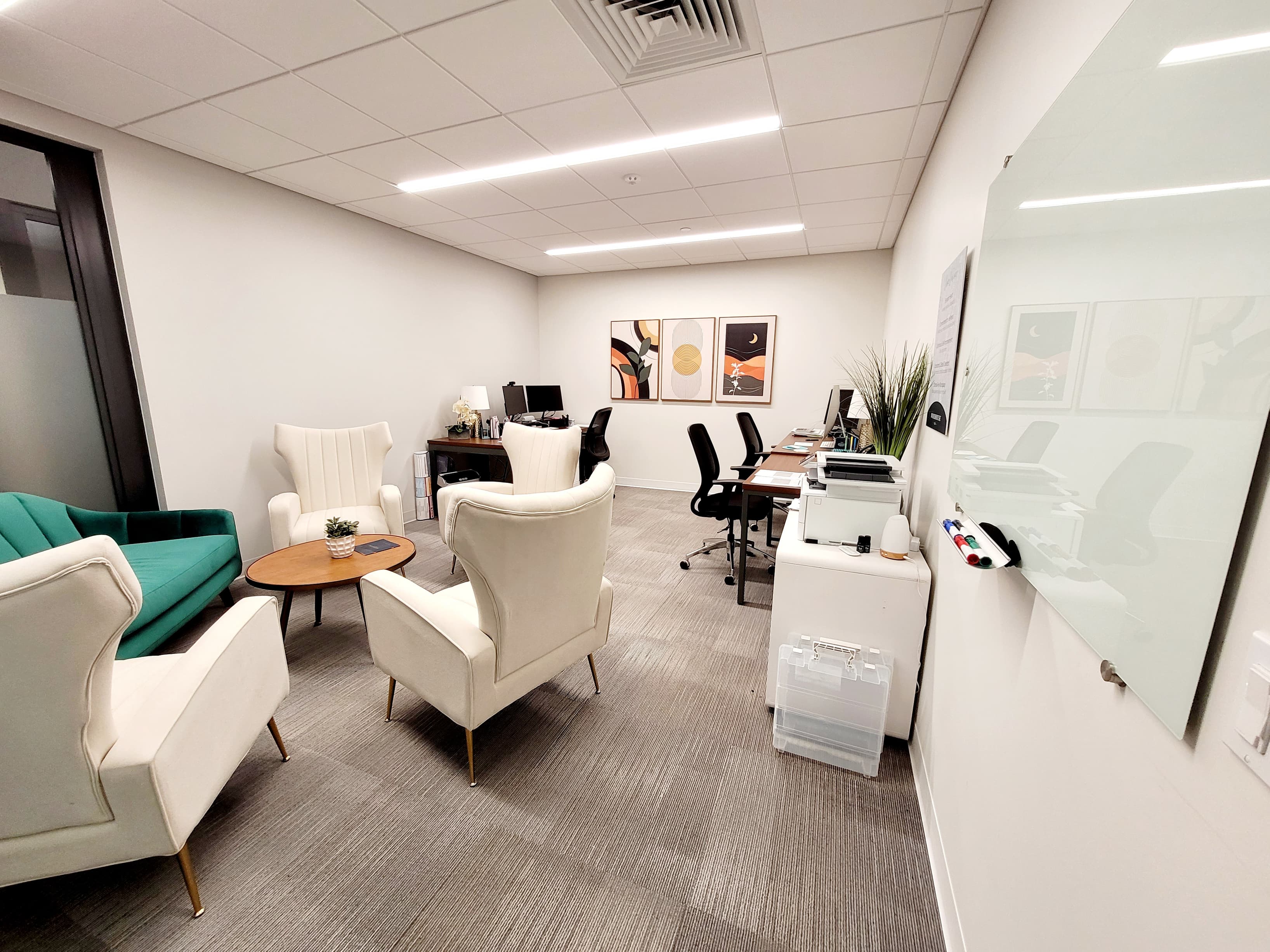 One of our interior offices with a touch of vision. One of our interior offices with a touch of vision.