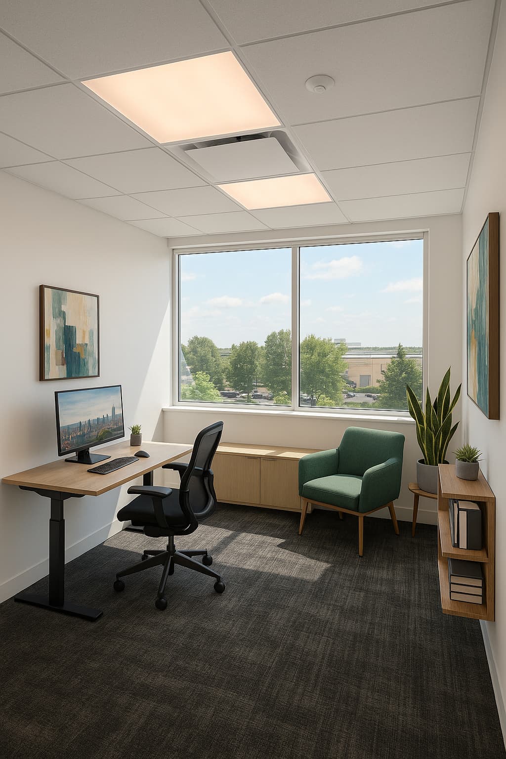 Private Office with window access Private Office with window access