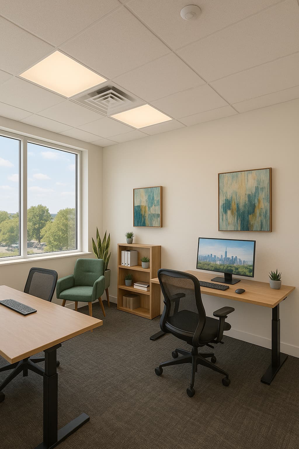 Private Office with window access Private Office with window access