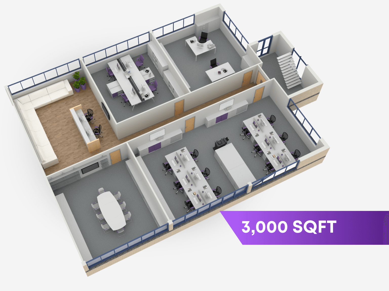 3,000 sqft 3,000 sqft