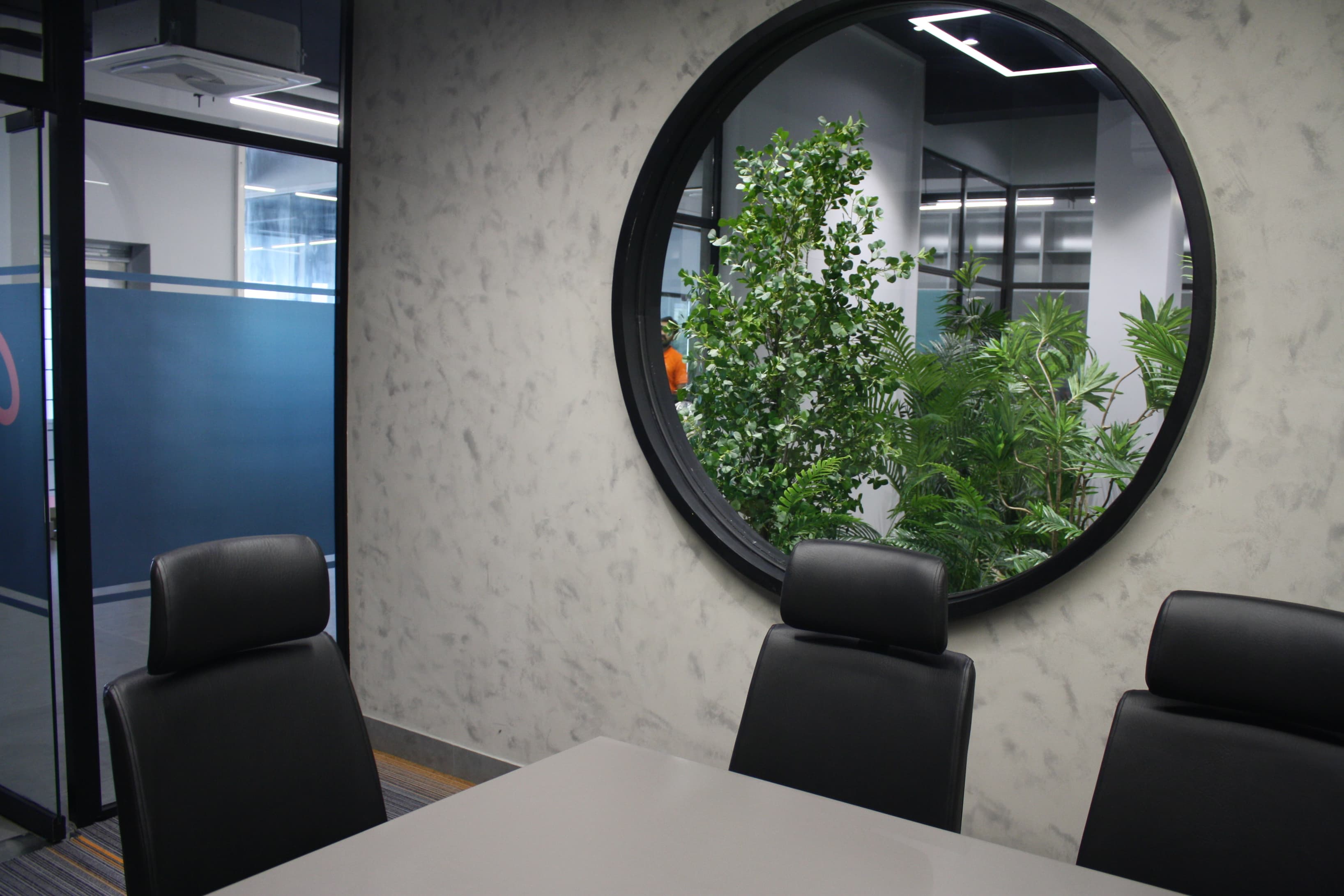 Green Area View from 14 People Board/Conference Room