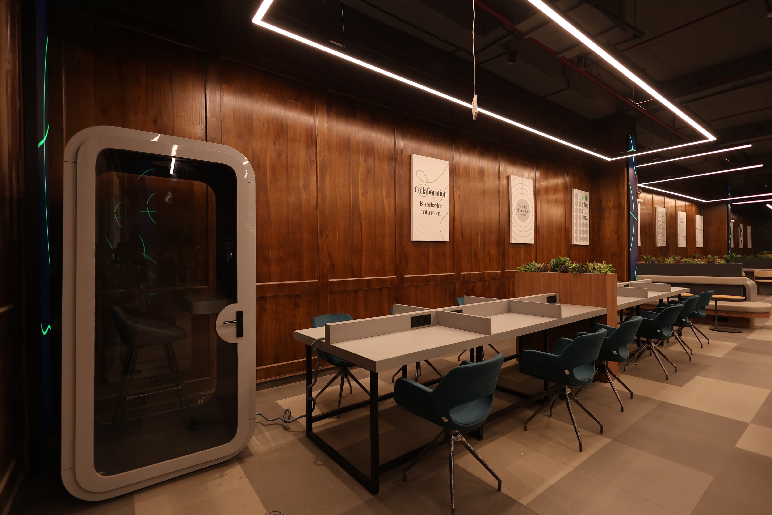 Superco – S1 Workspace showcasing Super Seats with flexible daily, weekly, and monthly pricing, along with phone booths.