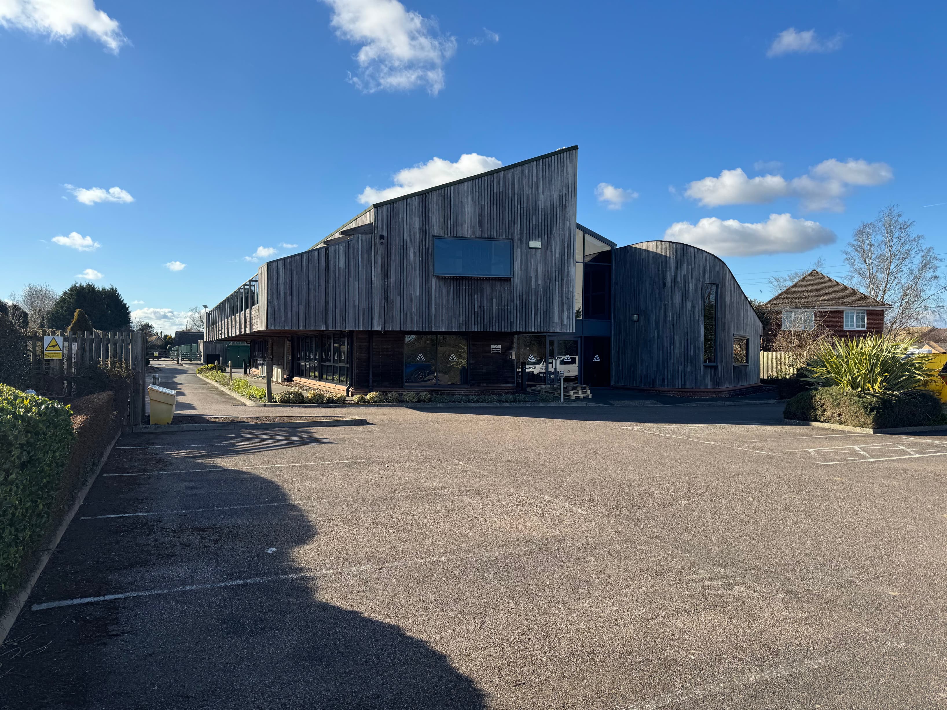 General view of rear of the building.