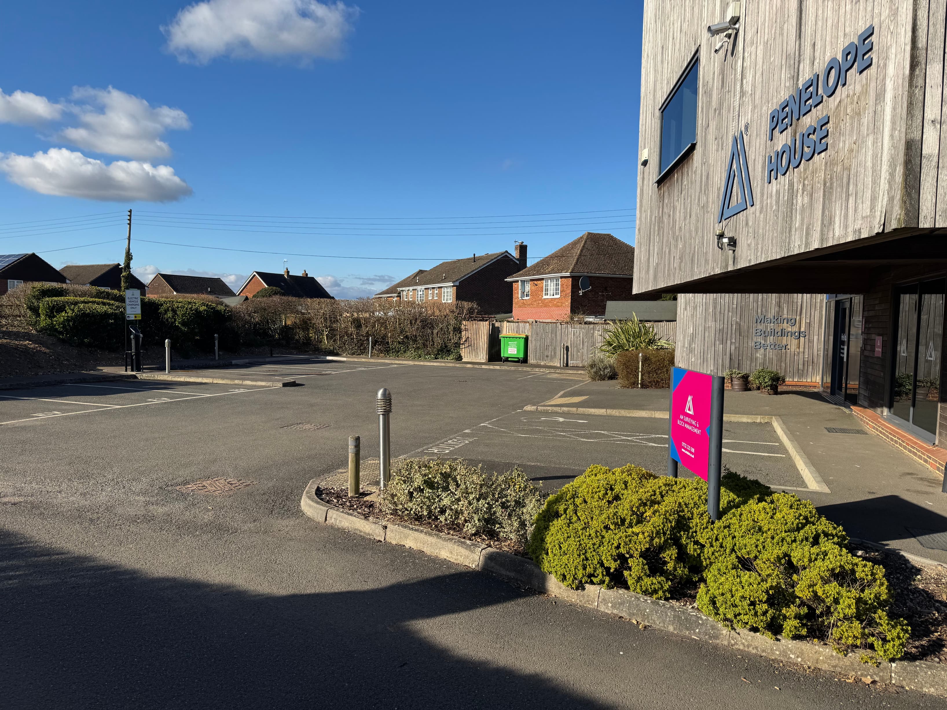 Plenty of secure parking.