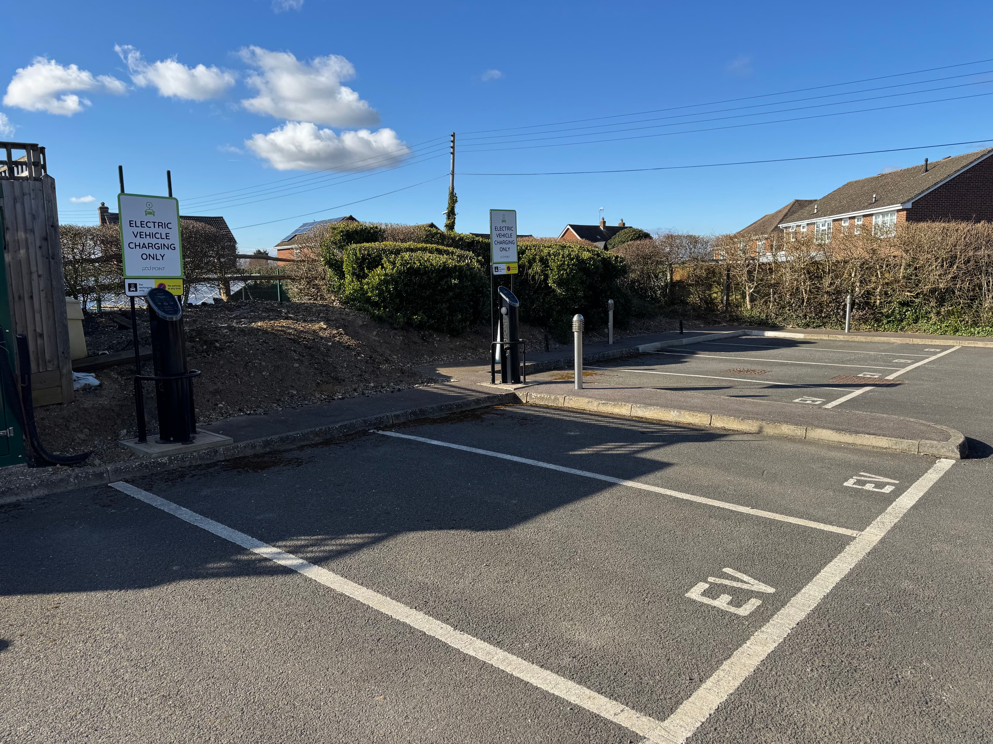 Electric Vehicle charging facilities available.