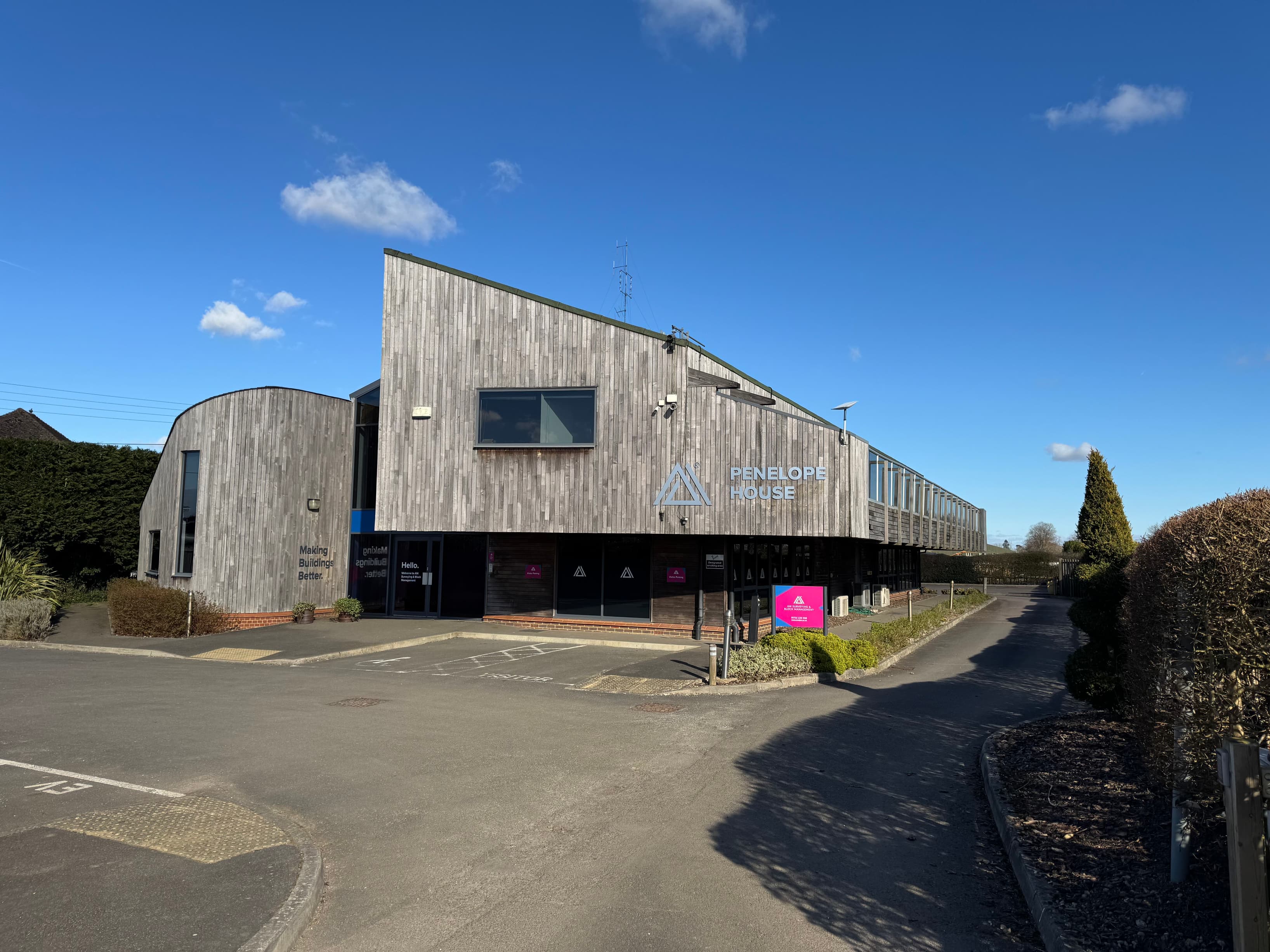 Attractive frontage excellent for welcoming clients.