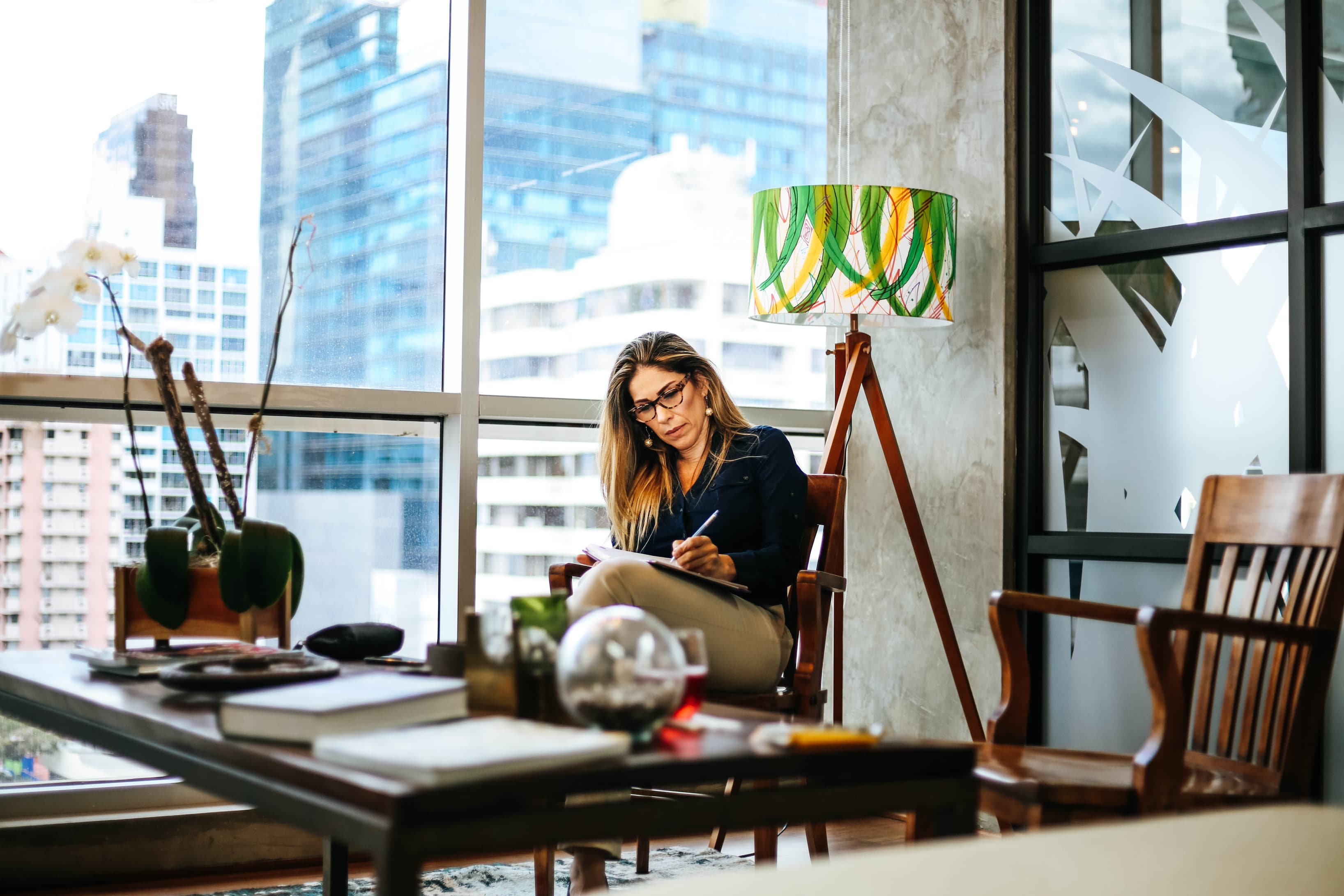 Common areas where you can step out of the office and clear your mind.