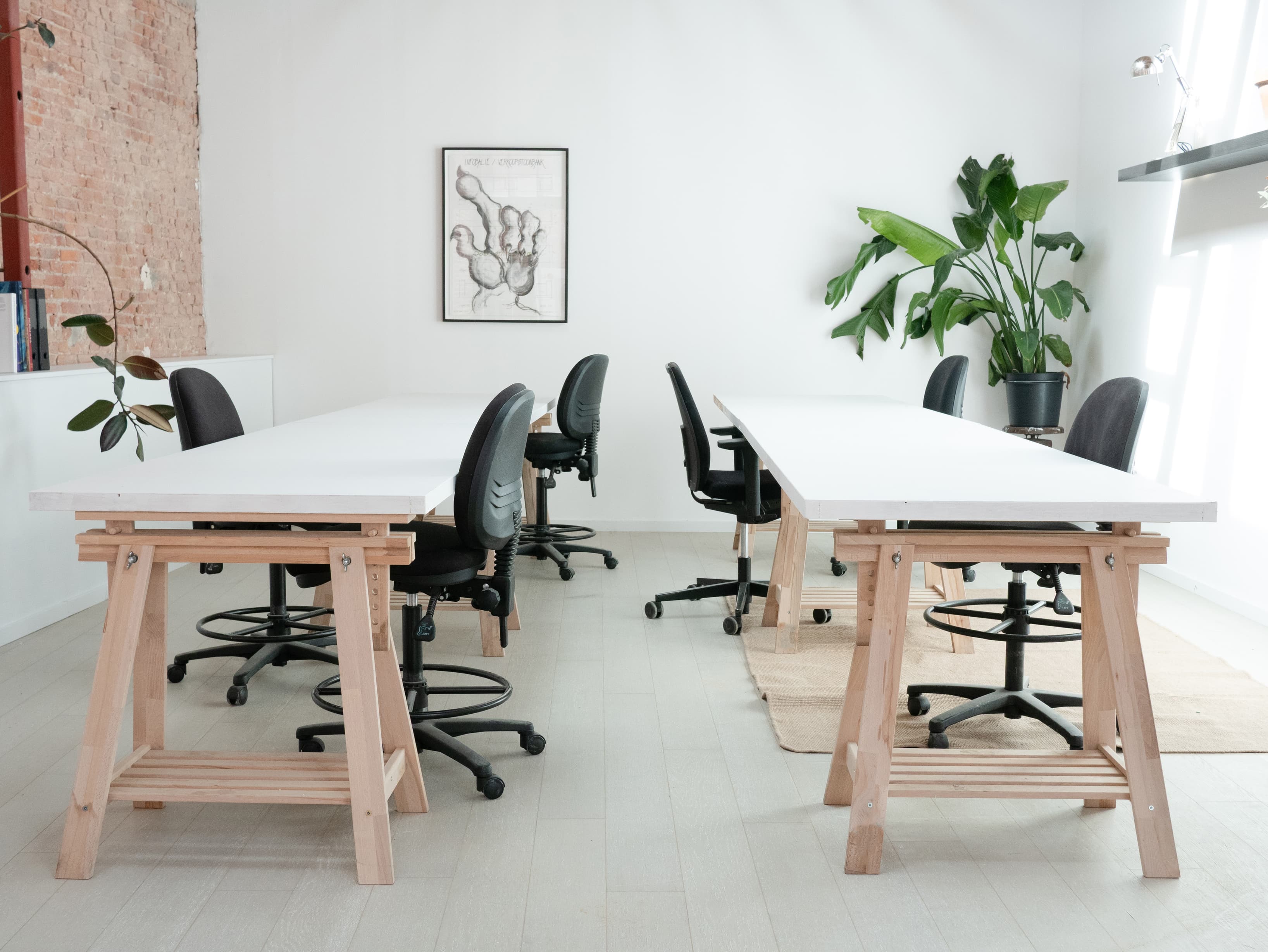 The desks