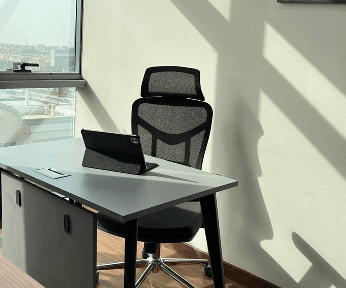 A modern, fully serviced workspace with flexible layouts, natural light, and a productive environment designed to support foc
