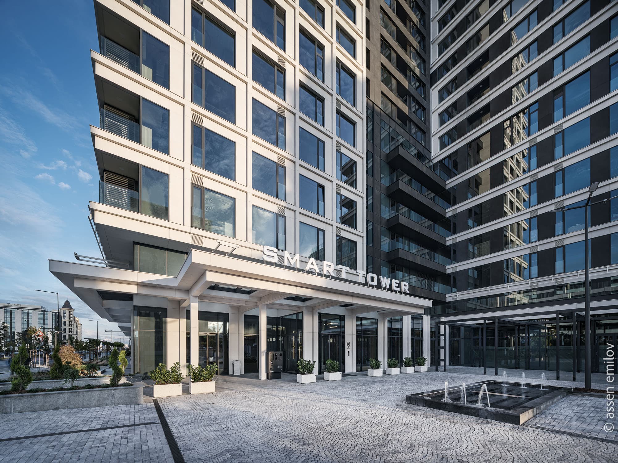 Smart Tower Building Entrance