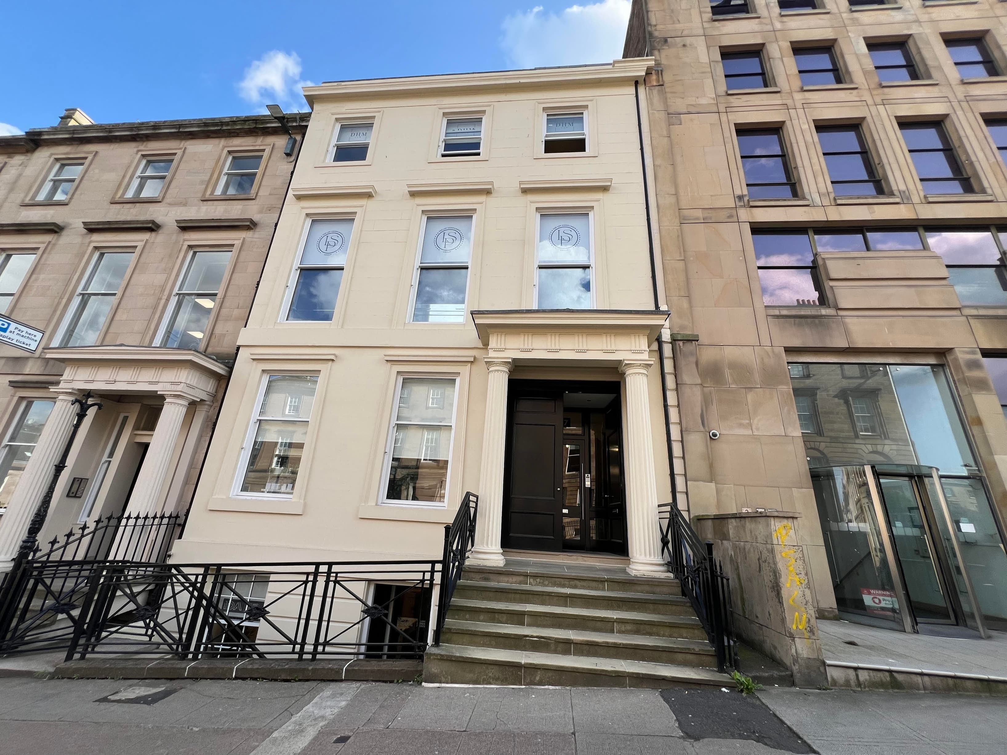 Front of the building 