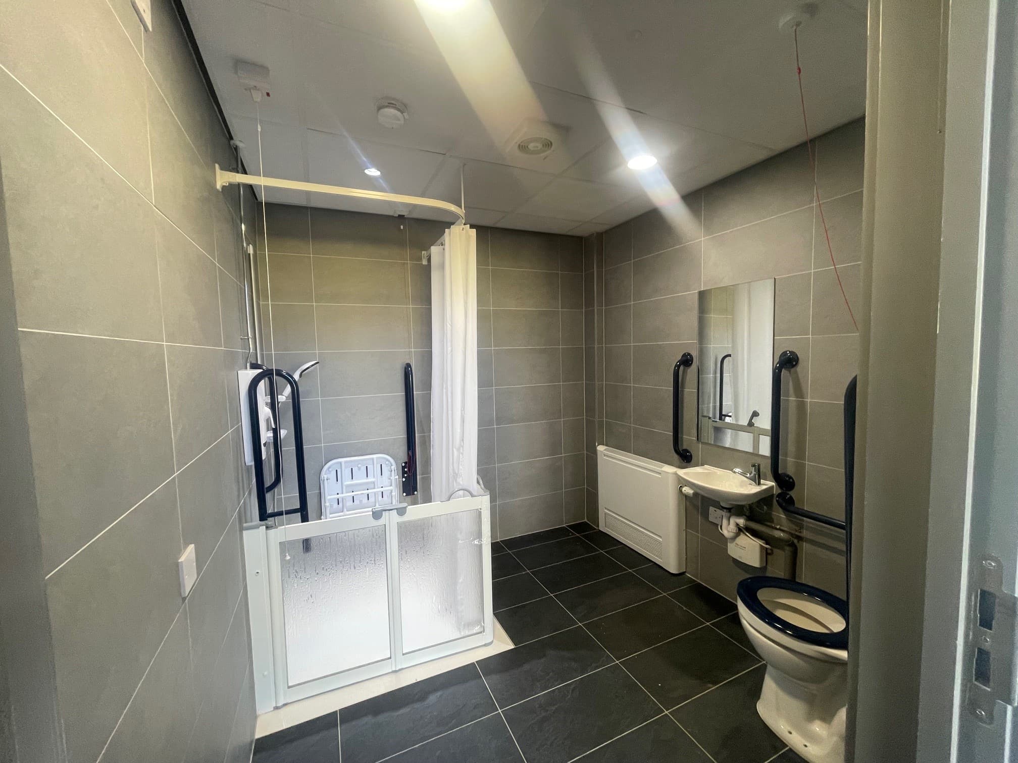 Disabled toilet with shower Disabled toilet with shower