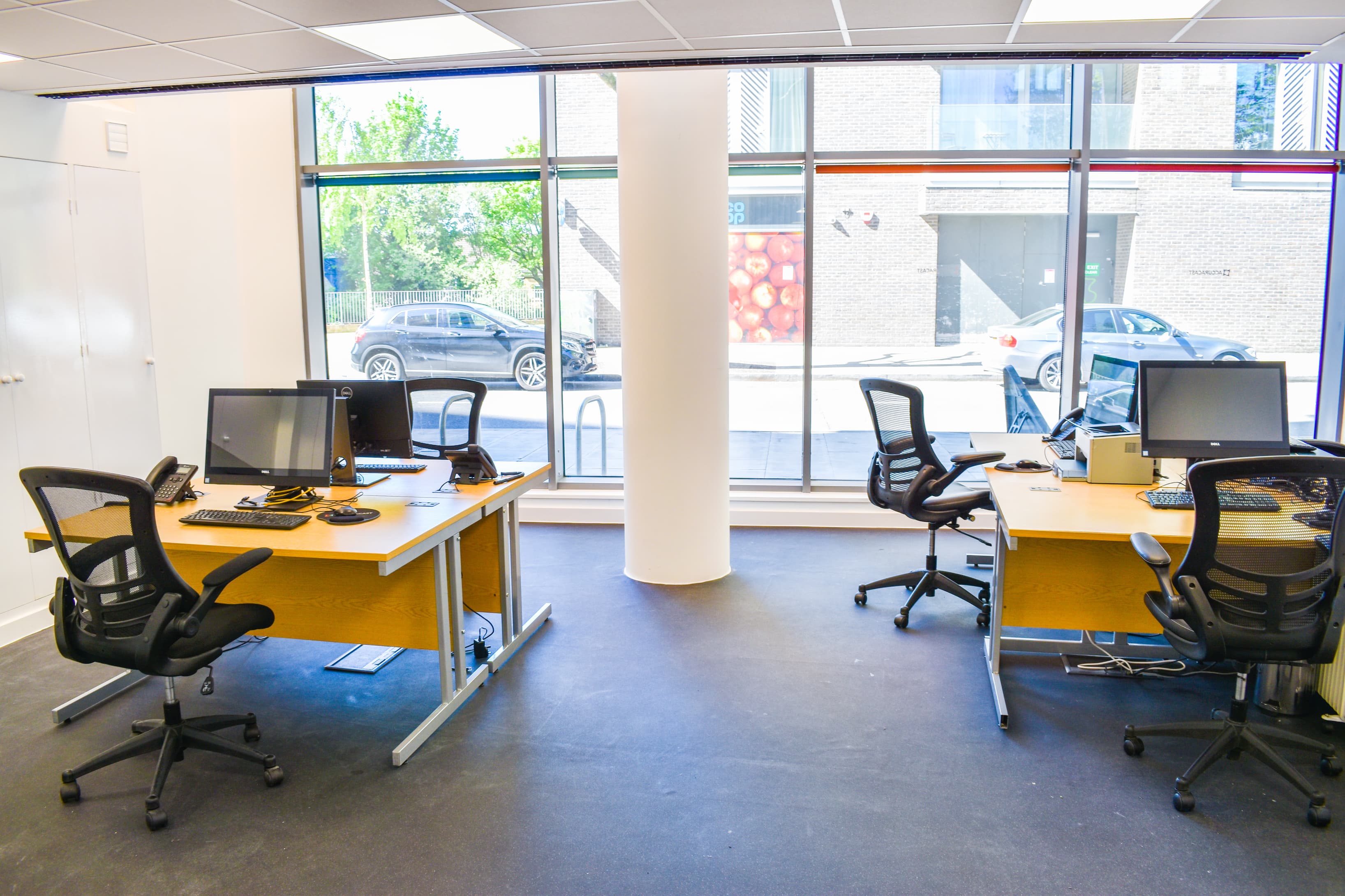 Up to 20 desks