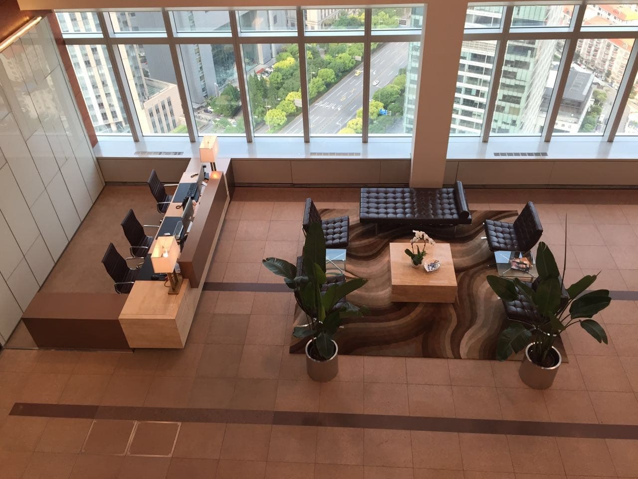 Reception and waiting area Reception and waiting area