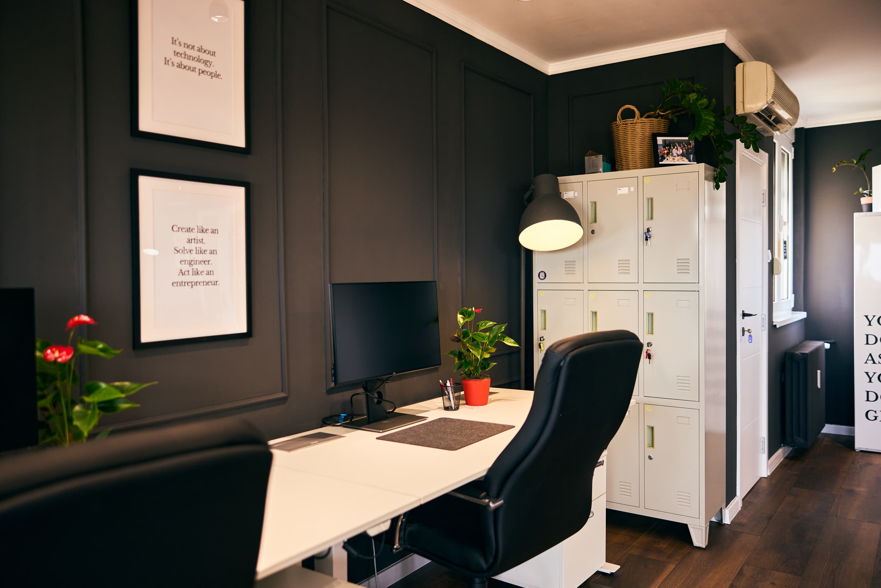 Settle in, plug in, and get into your flow — this is your spot to focus, create, and grow.