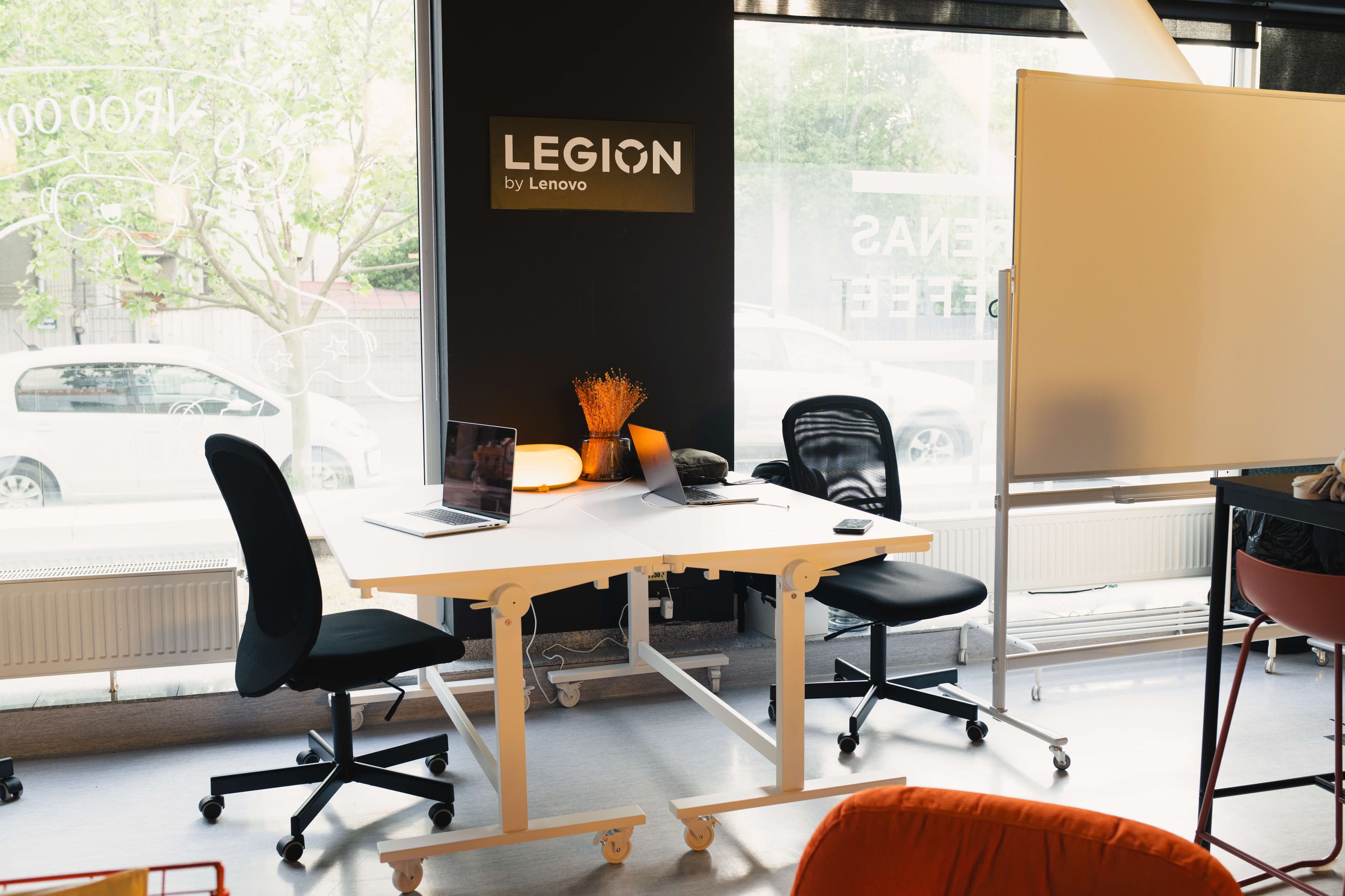 Mobile offices available at Flow. Mobile offices available at Flow.