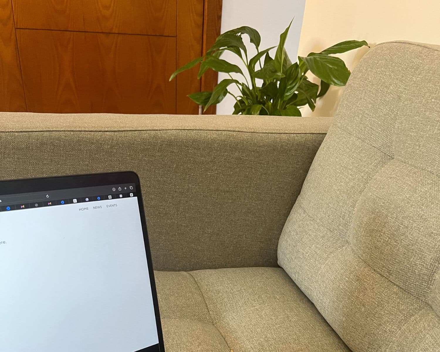 You can work on the couch You can work on the couch