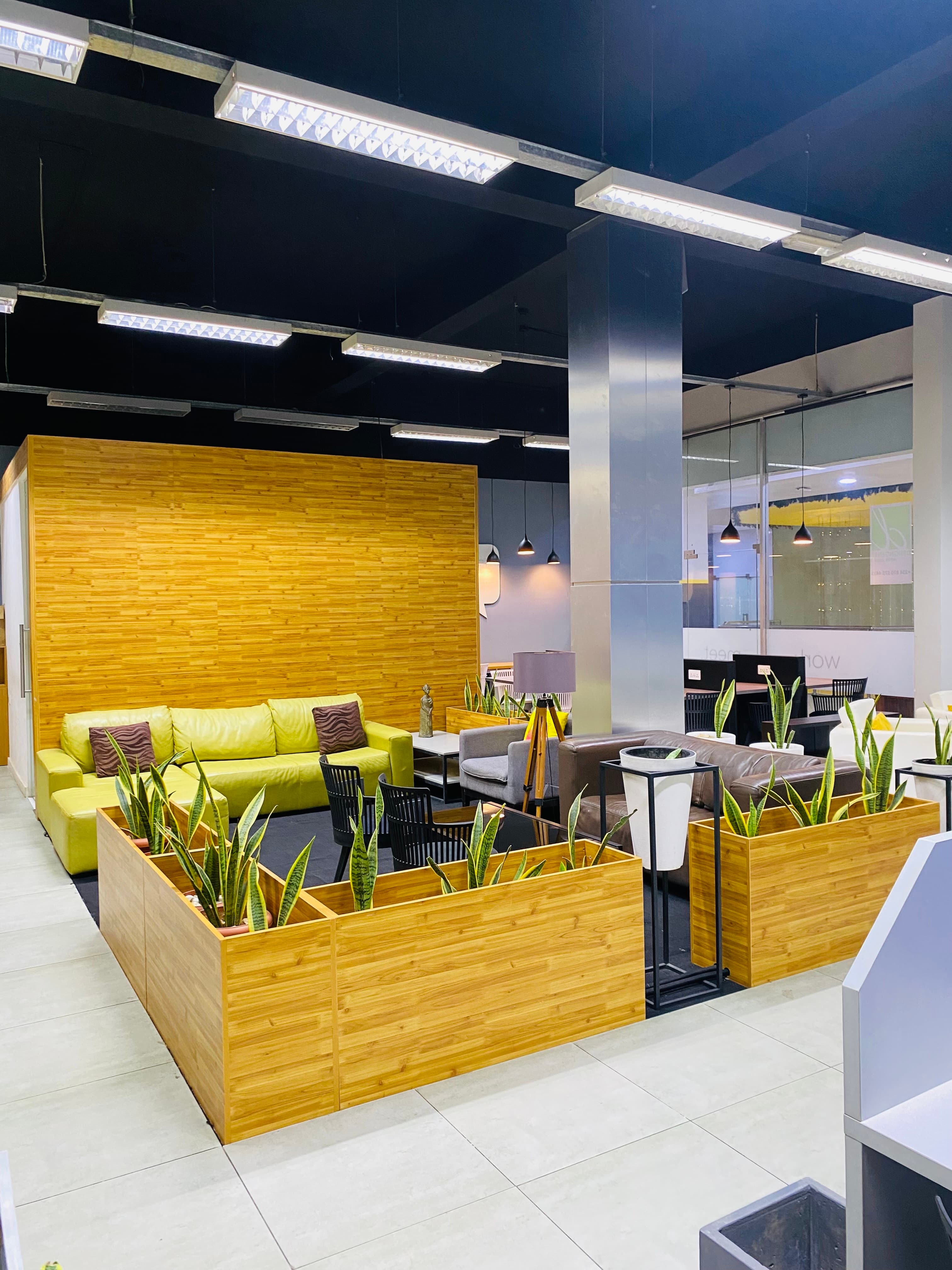 A calm and comfortable lounge with cozy seating, perfect for relaxing, informal conversations, or taking short breaks between