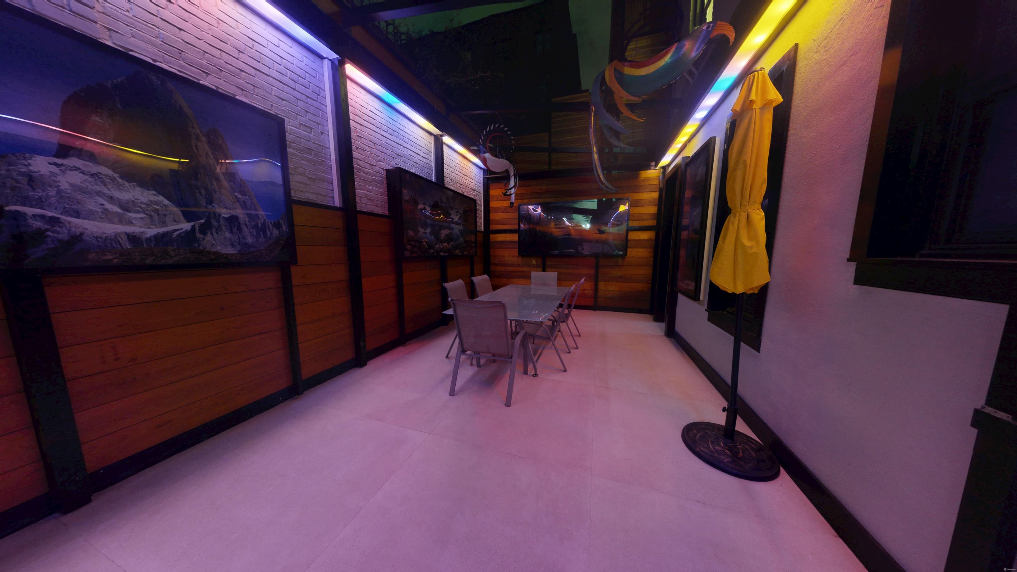 1HomeOffice Long Courtyard Retro Lightening
