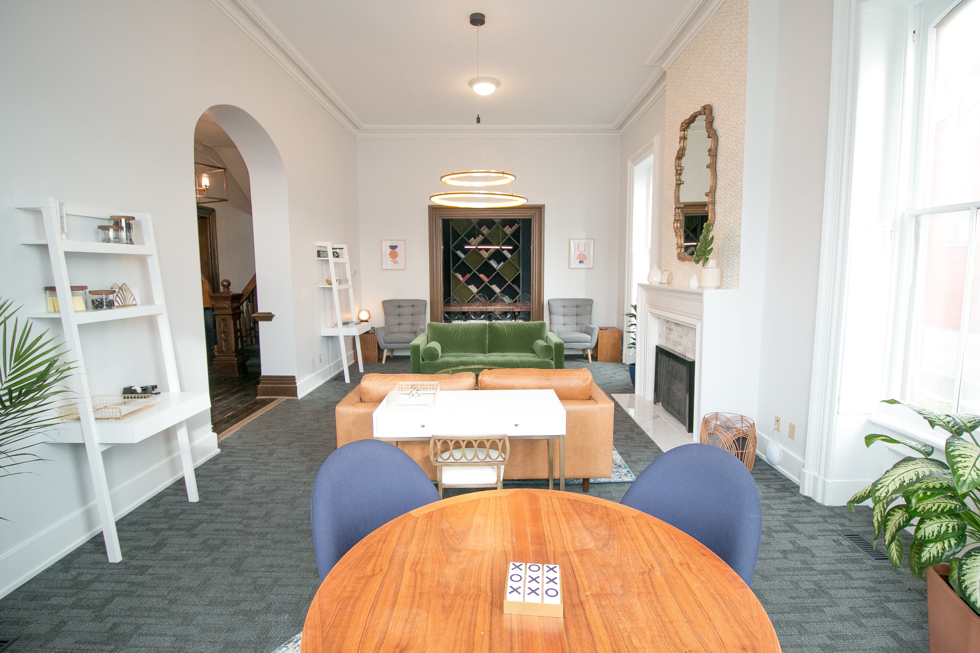 Parlor coworking area