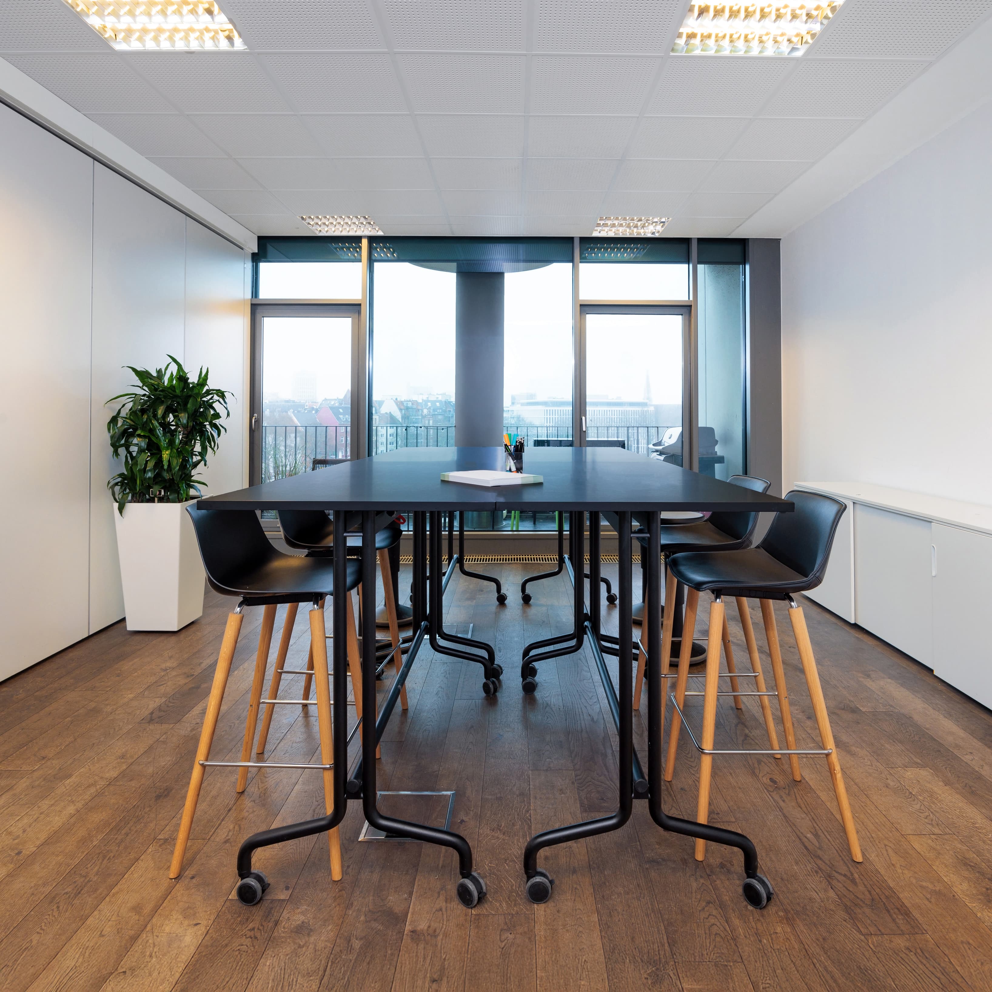 board room with balcony