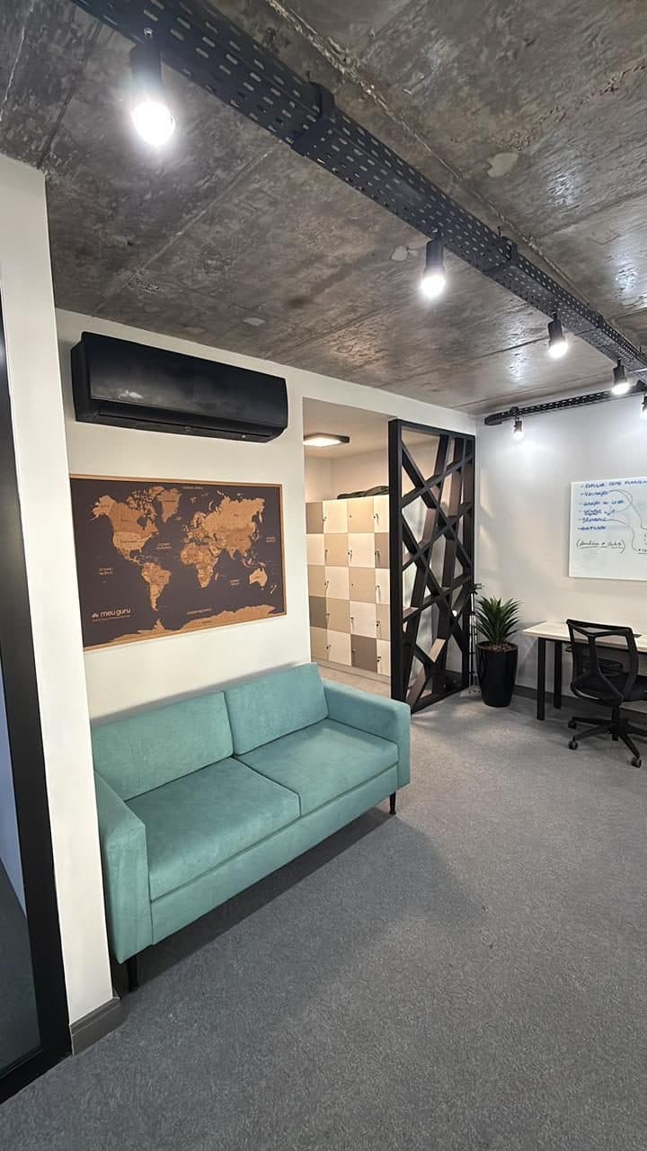 Lounge para descanso e conversas informais