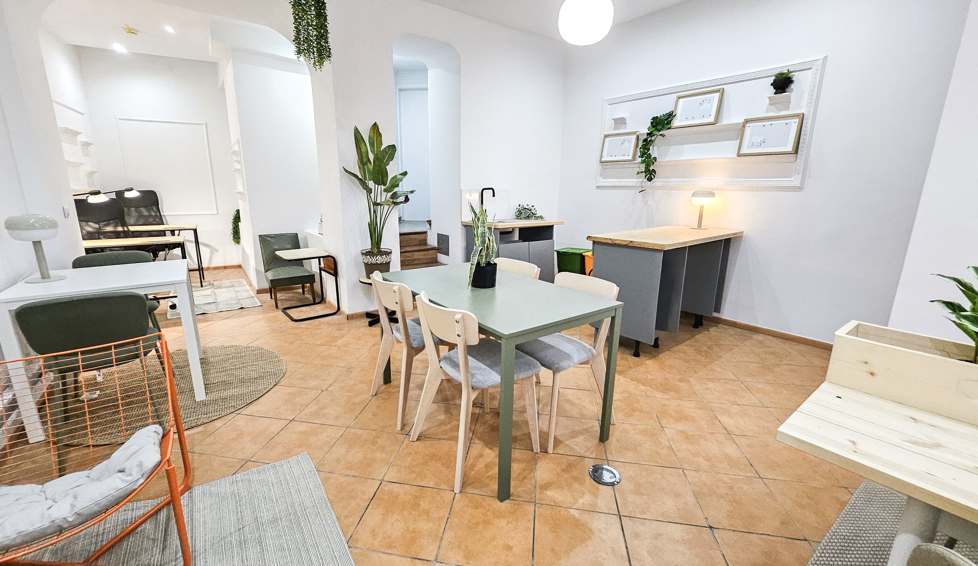 Main Area and Kitchen