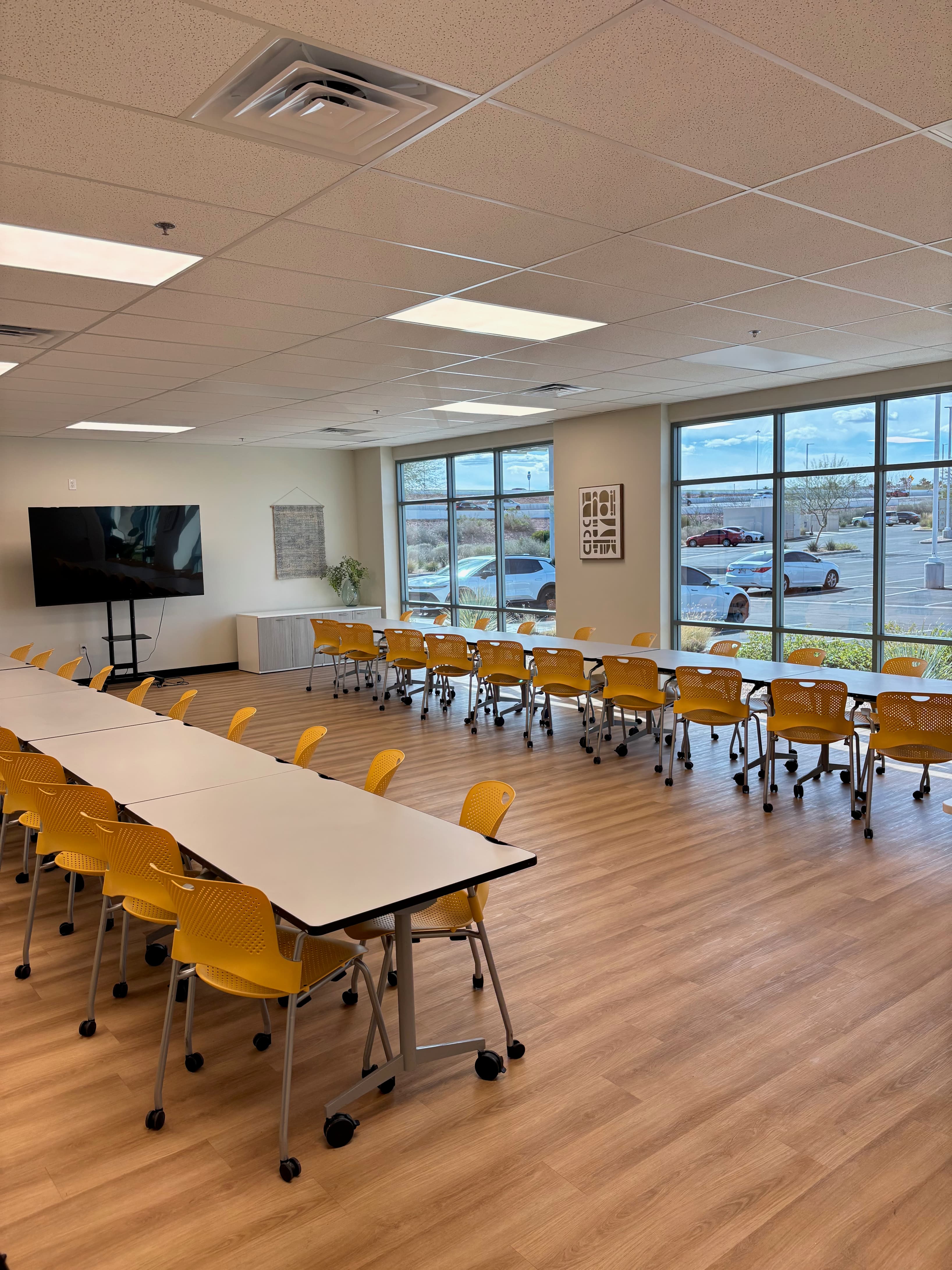 Our largest training room on site, fits up to 50 people.