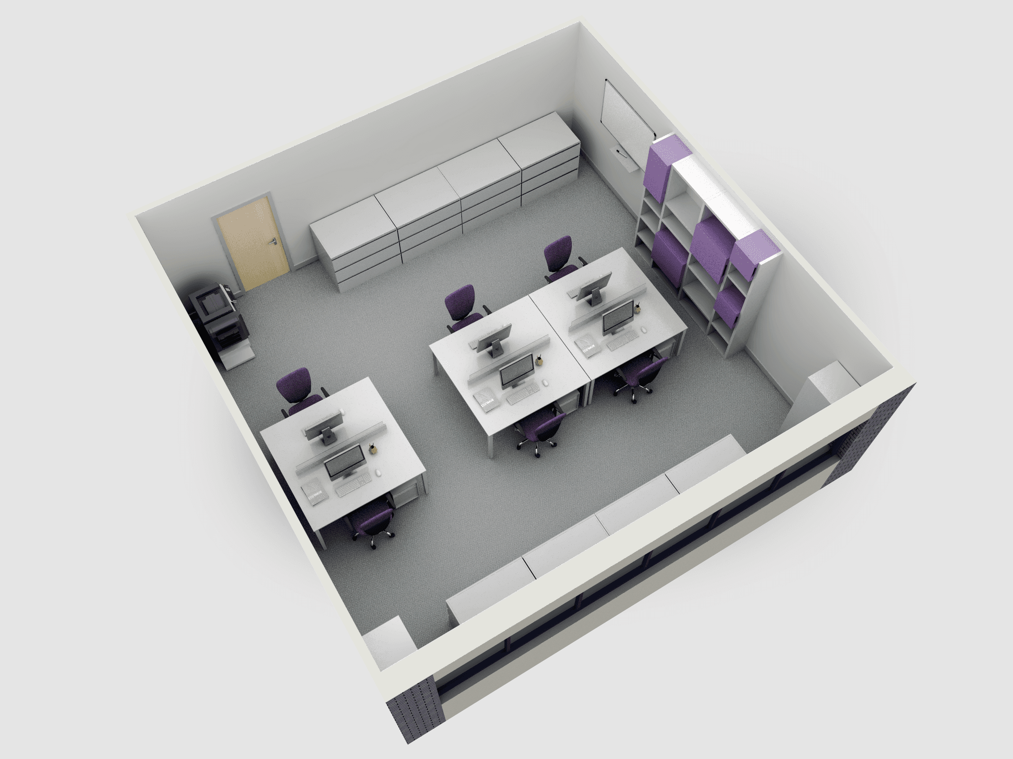 500 sqft office example