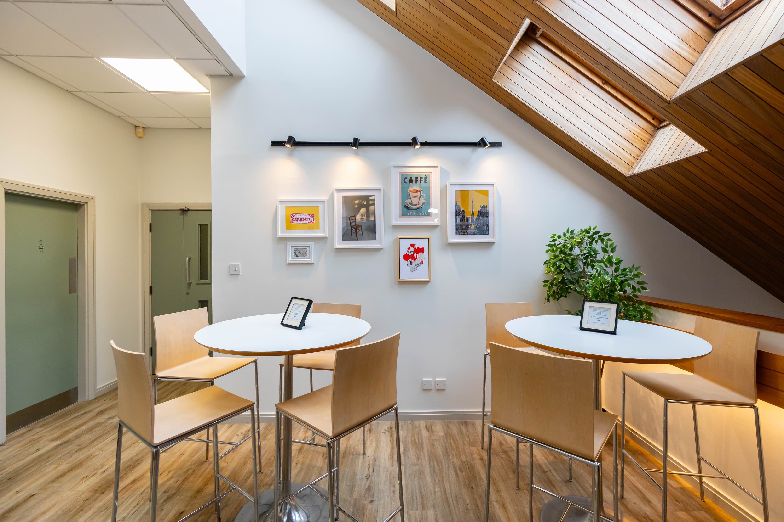 Upstairs breakout area Upstairs breakout area