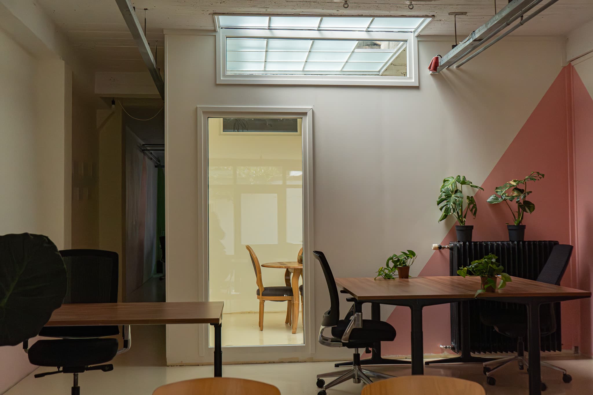 back of the meeting room
