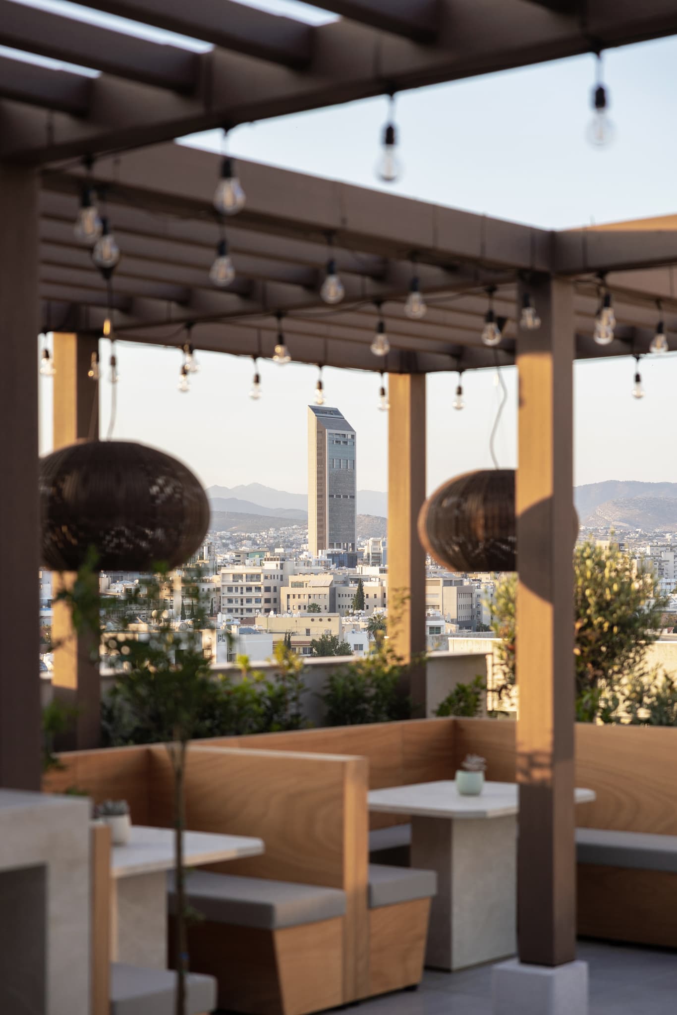Roof Top with panoramic city and sea views 