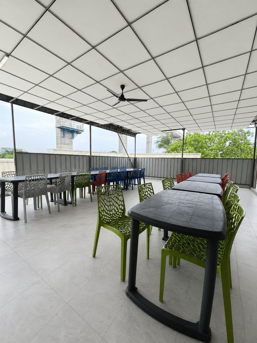 Spacious dining area