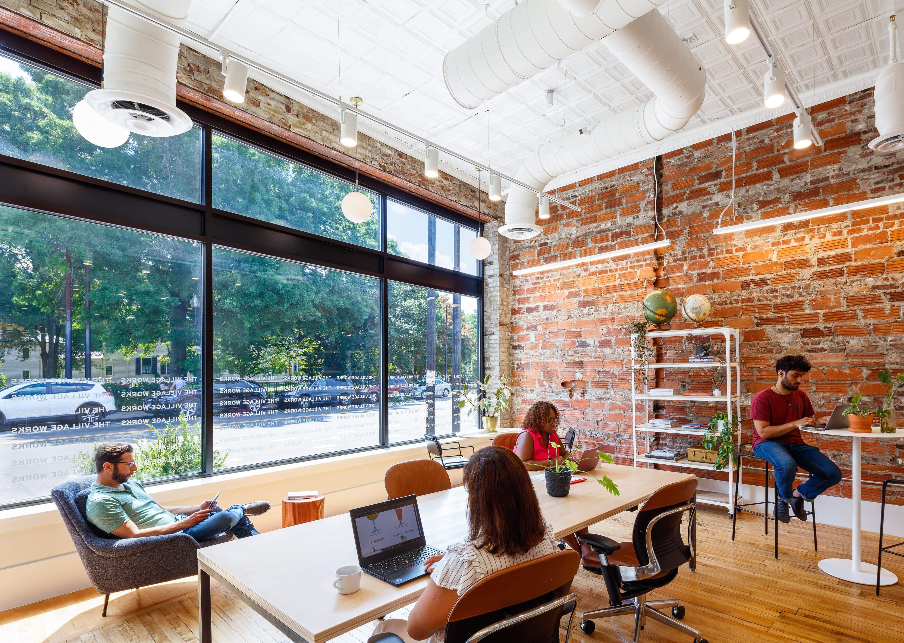 Quiet coworking area