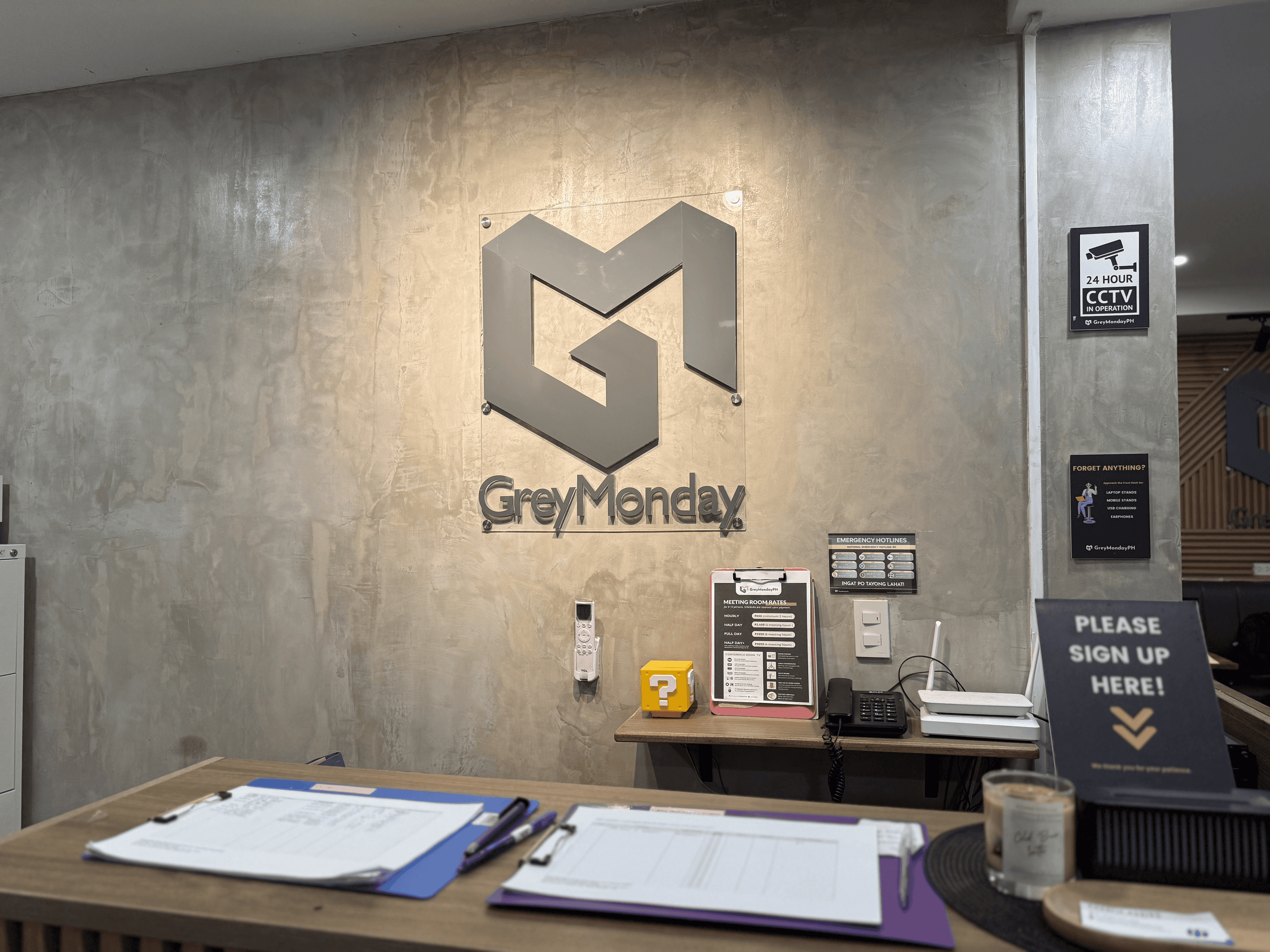 Admin Desk – Your first stop at GreyMondayPH for registration, inquiries, and assistance during your visit. Admin Desk – Your first stop at GreyMondayPH for registration, inquiries, and assistance during your visit.