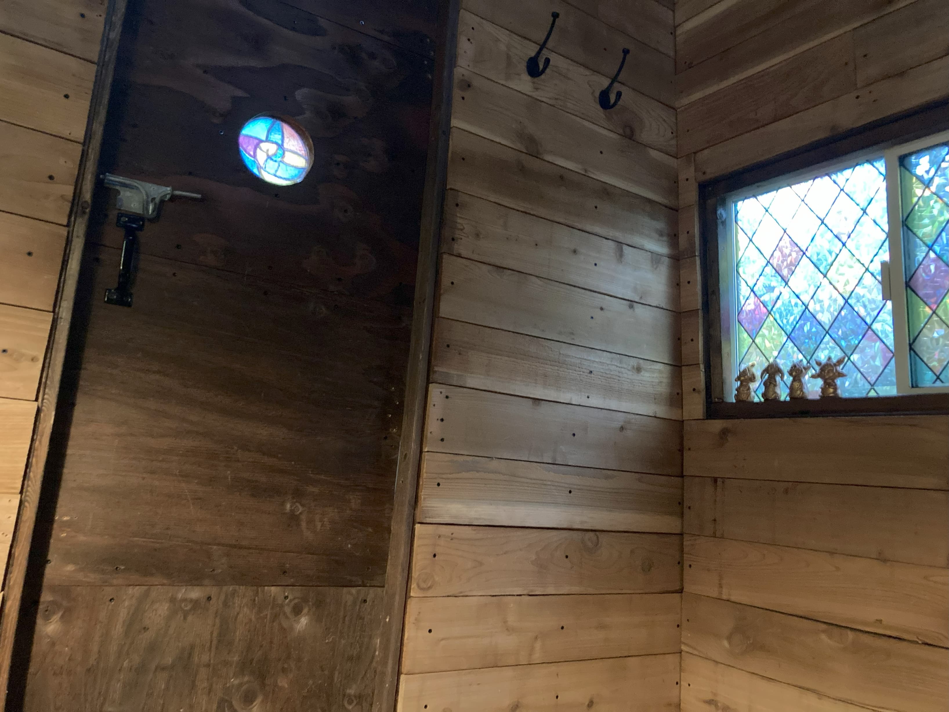 Interior door with portal window.