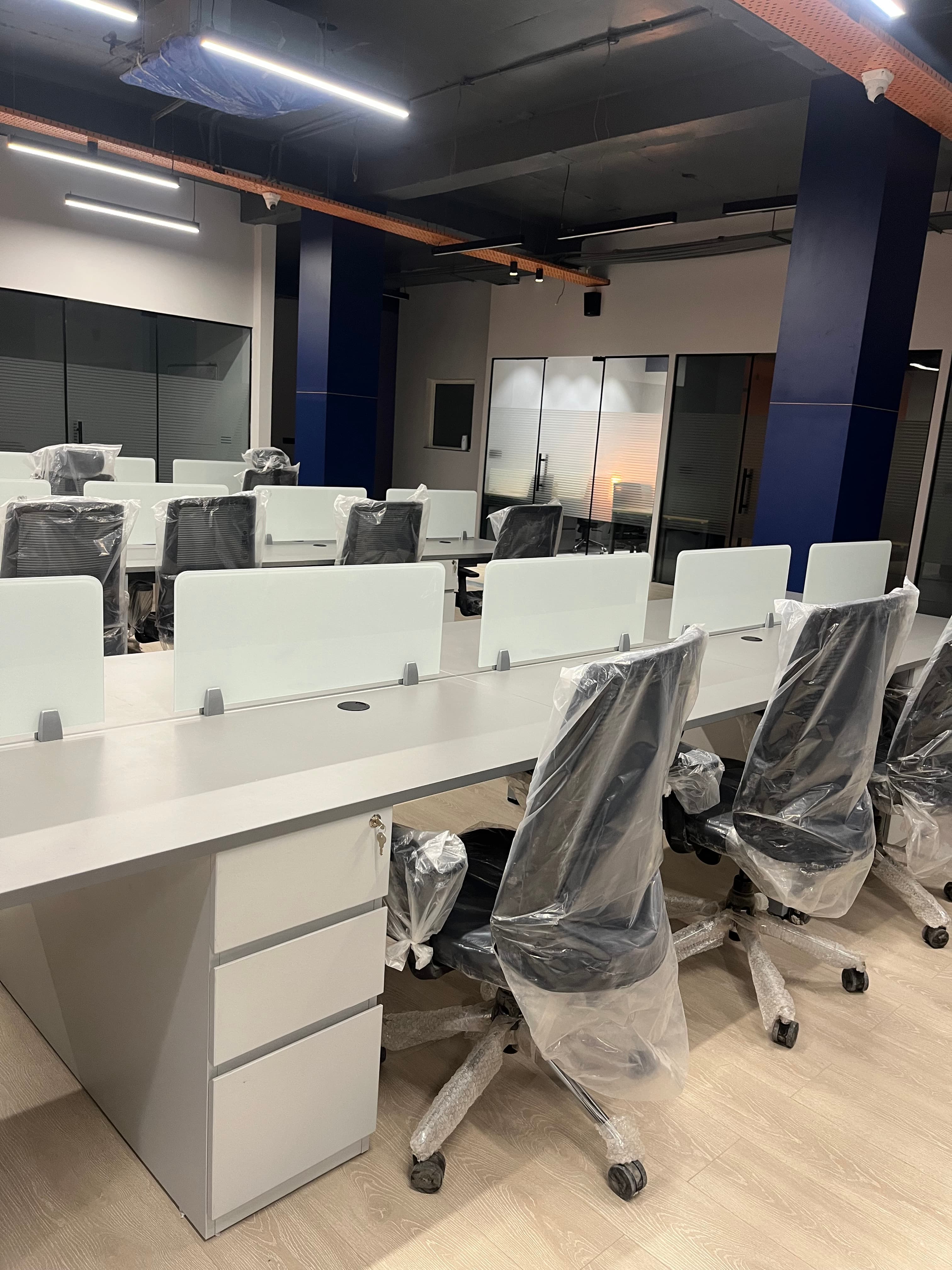  A spacious and well-planned open desk workspace at Thryve Coworking.