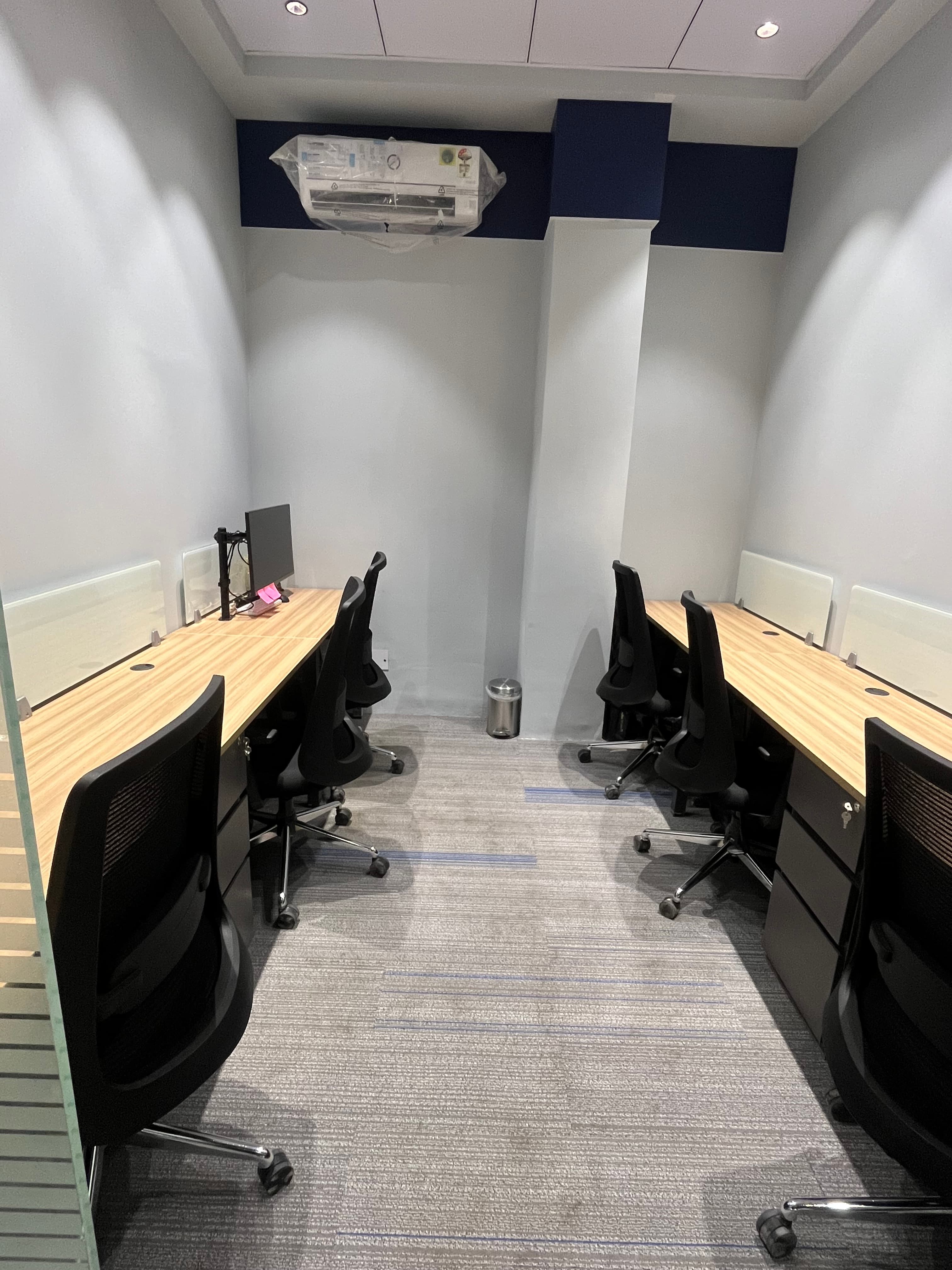  A well-designed 6-seater private cabin at Thryve Coworking, offering a perfect balance of privacy and collaboration. 