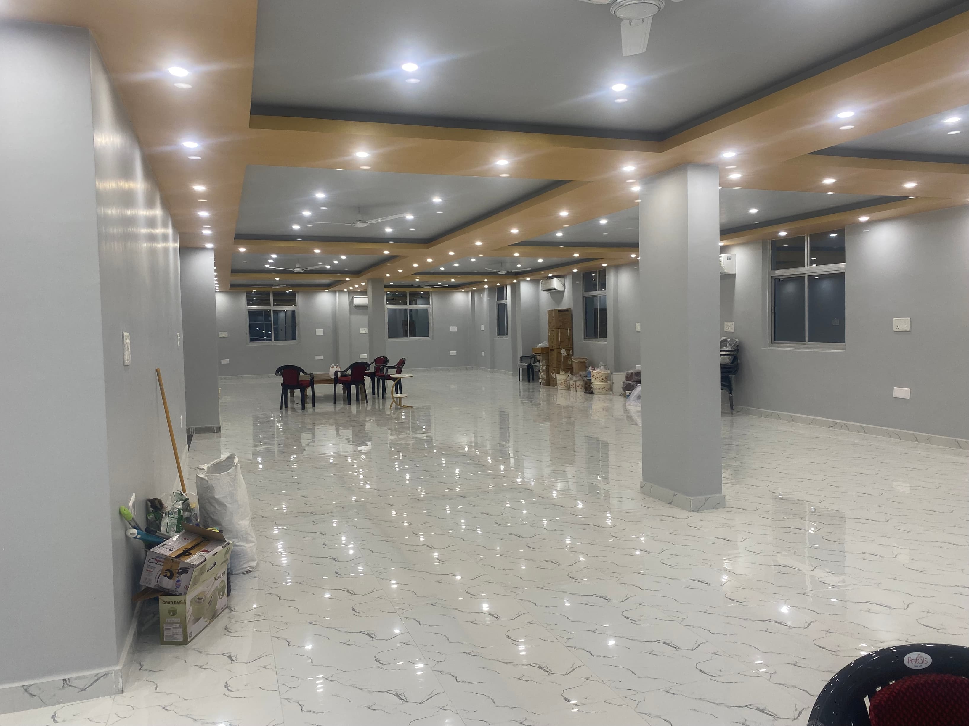 Guest reception and welcome area at Vishal Banquet Hall