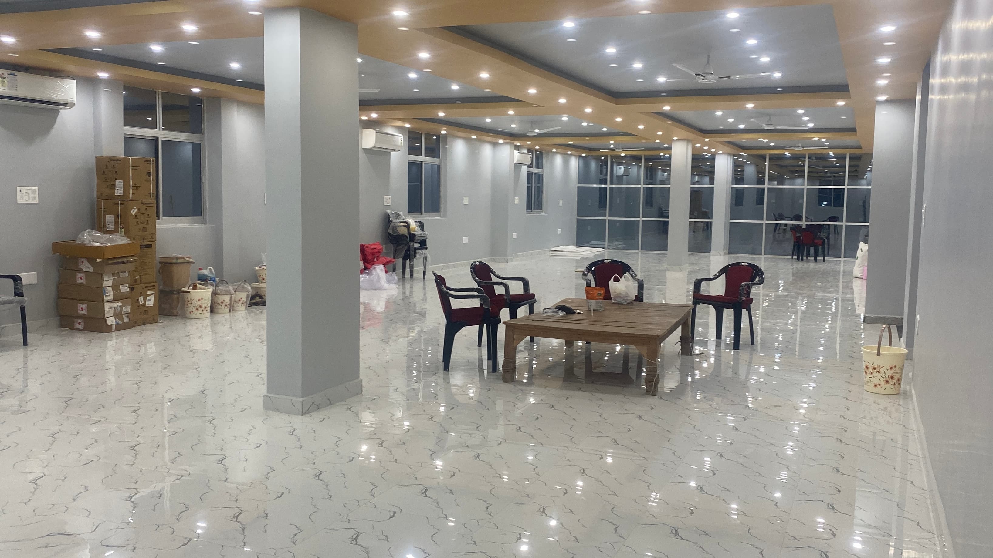 Fully prepared celebration venue at Vishal Banquet Hall for weddings and parties