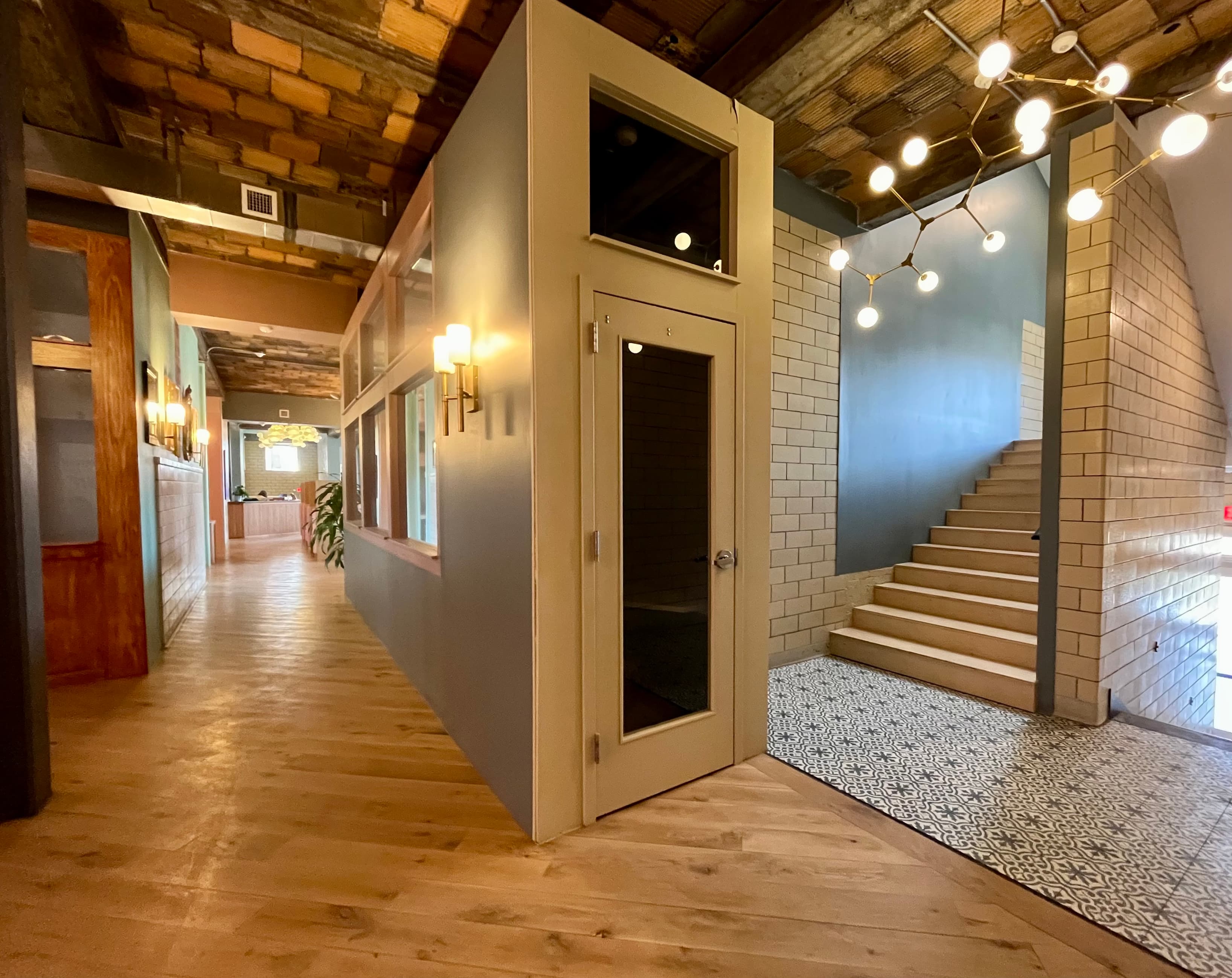 One of four privacy phone booths