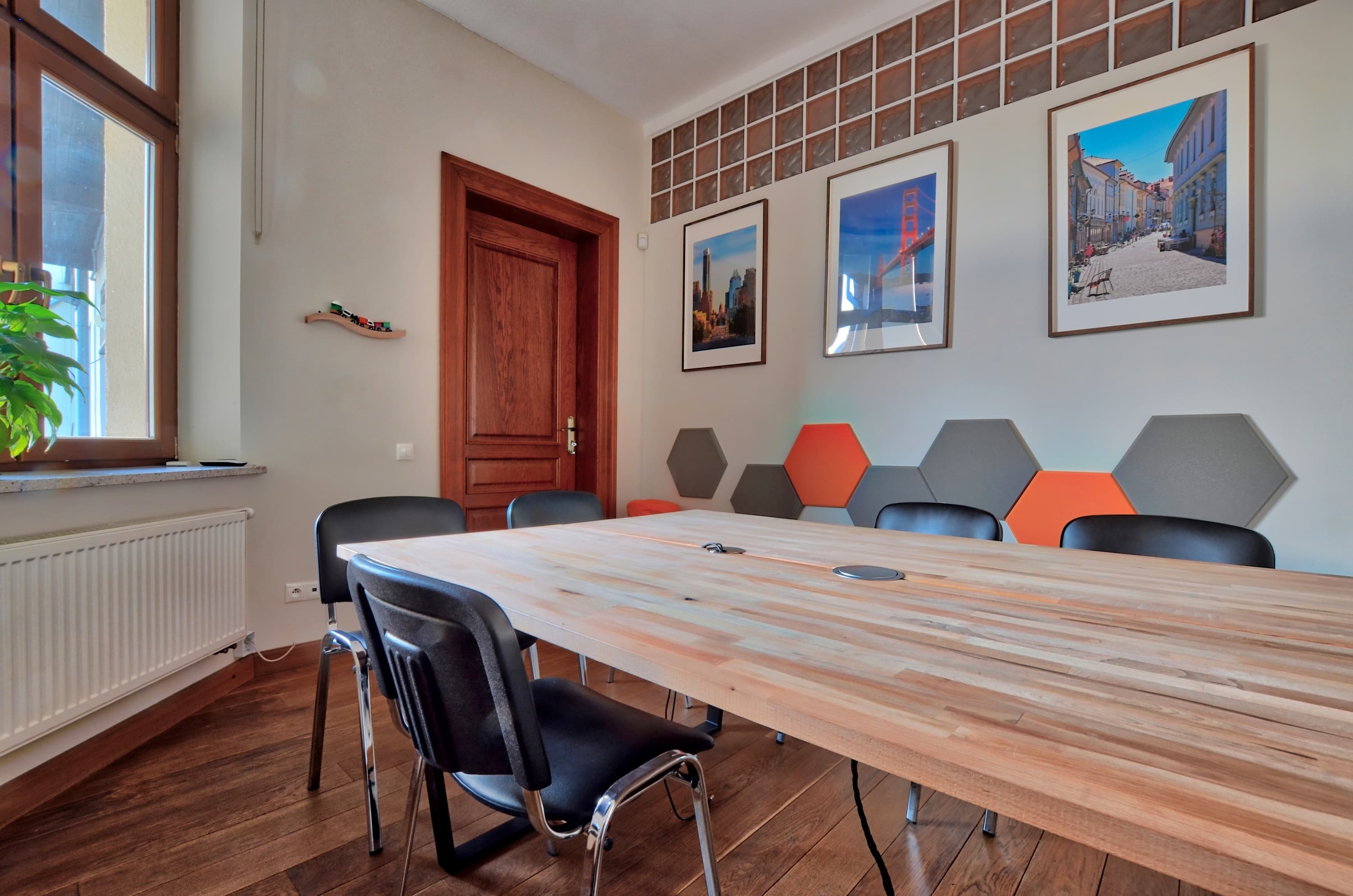 open space with desks