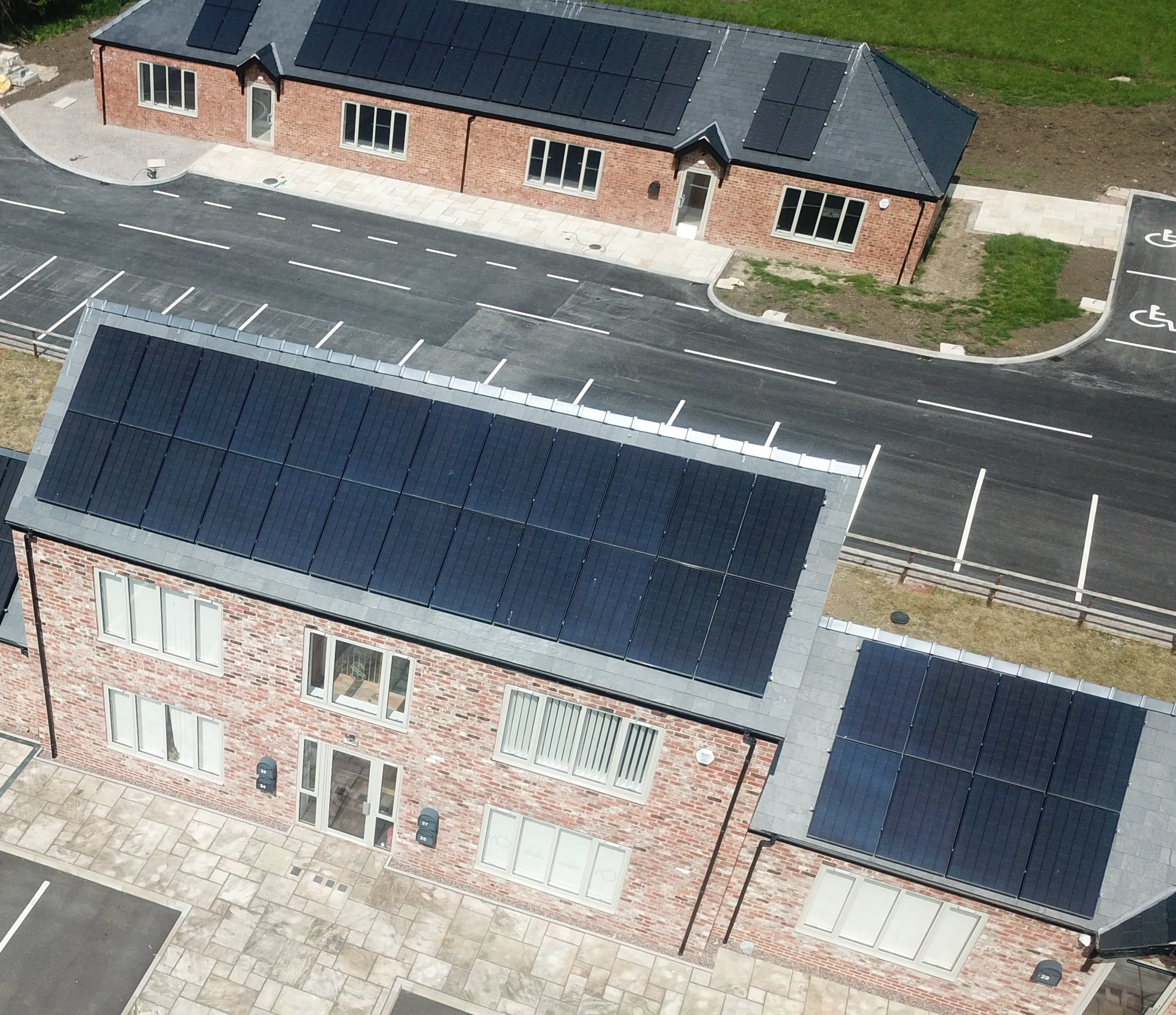 Westend Office Suites Aerial View NEar Junction 13 of M5