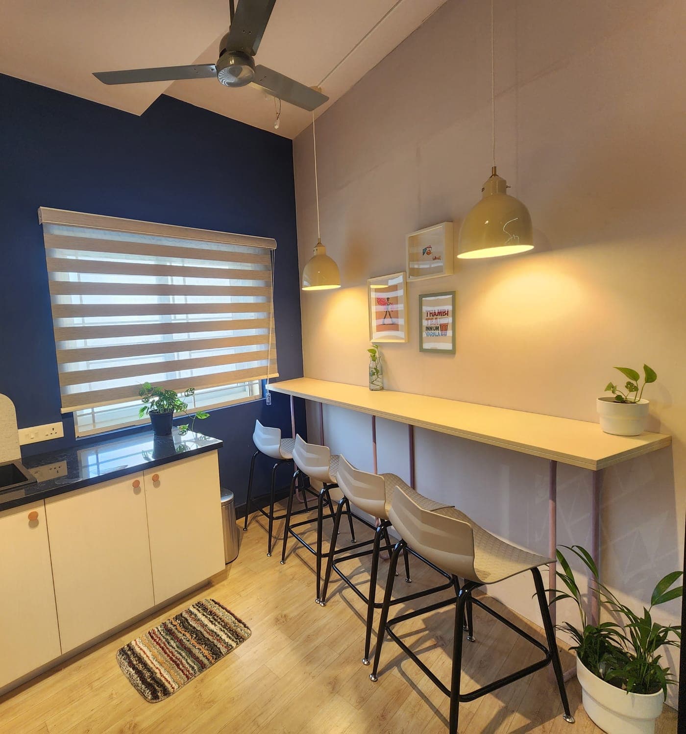 “A vibrant cafeteria space providing a perfect setting to unwind, recharge, and connect with others.”