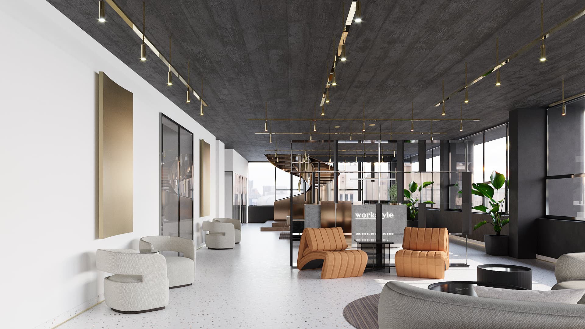 Hot Desk Area Hot Desk Area