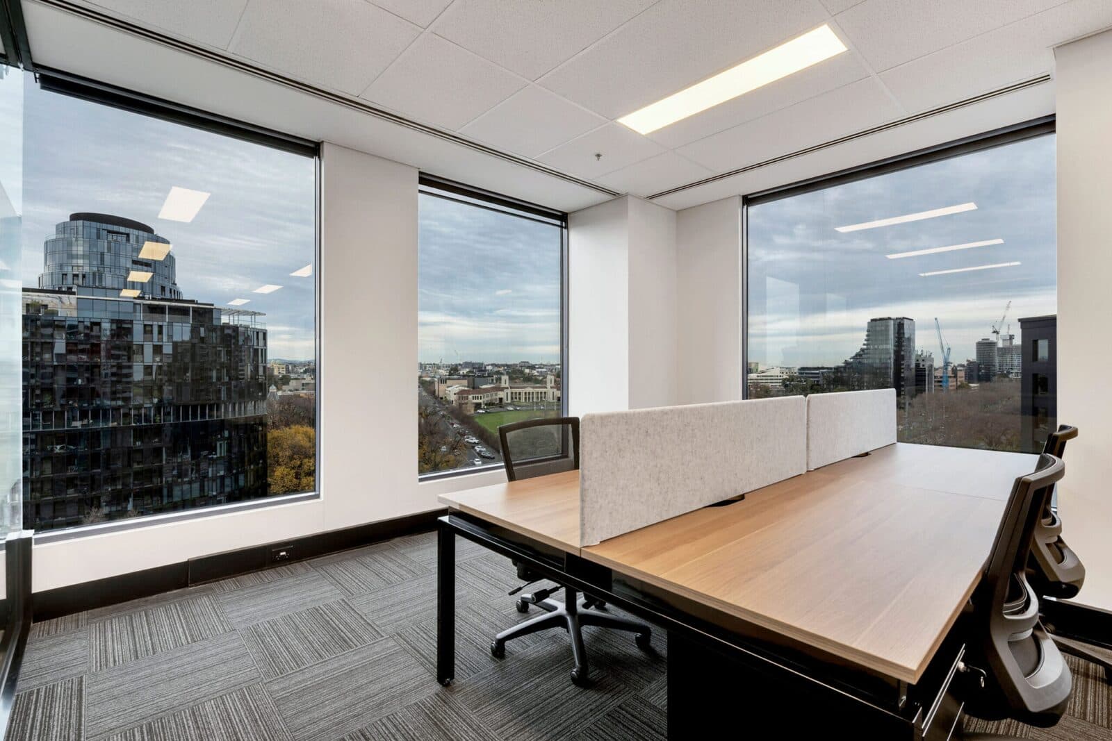 Private suite with city views