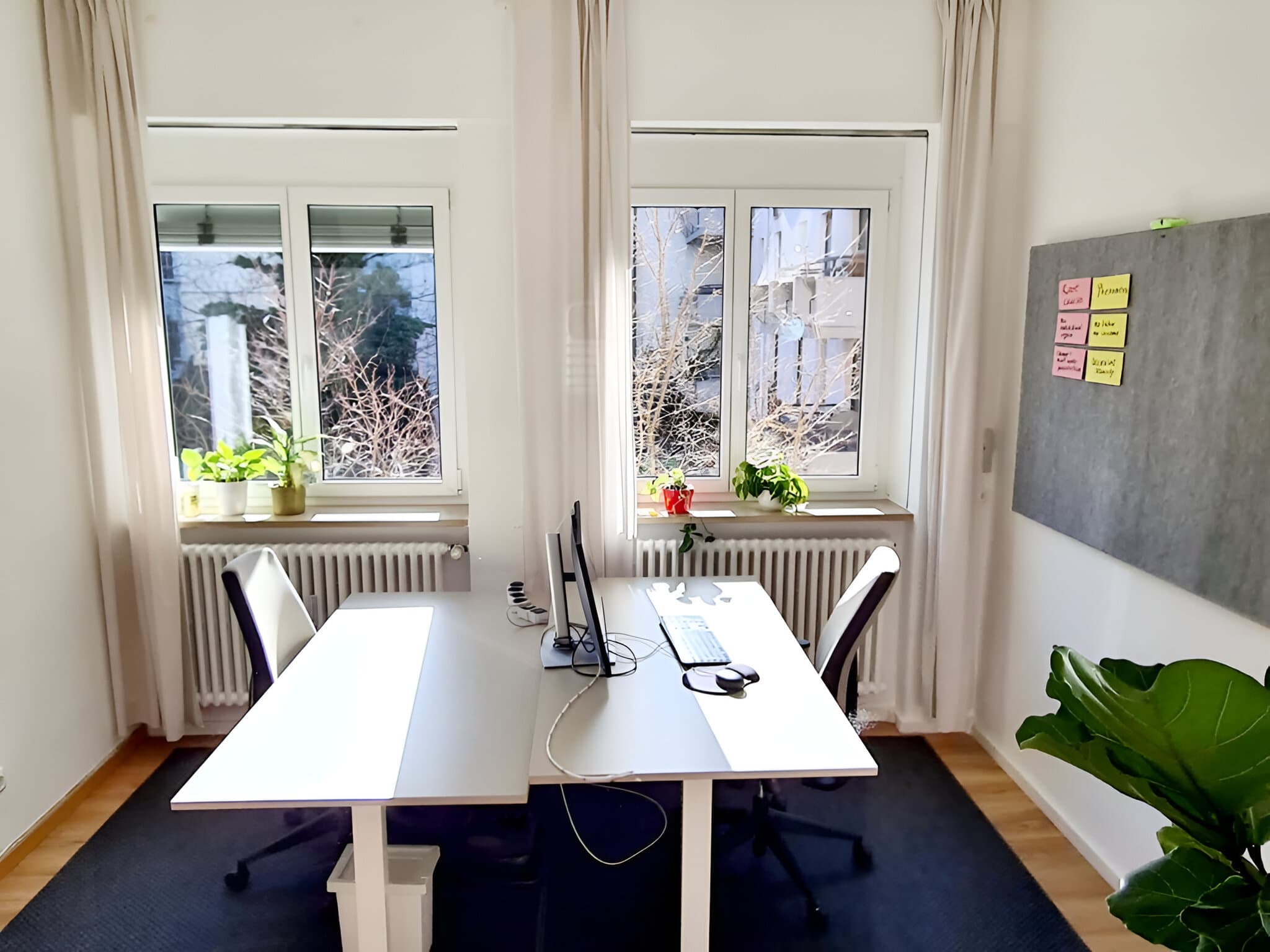 One of several individual rooms for calls or meetings