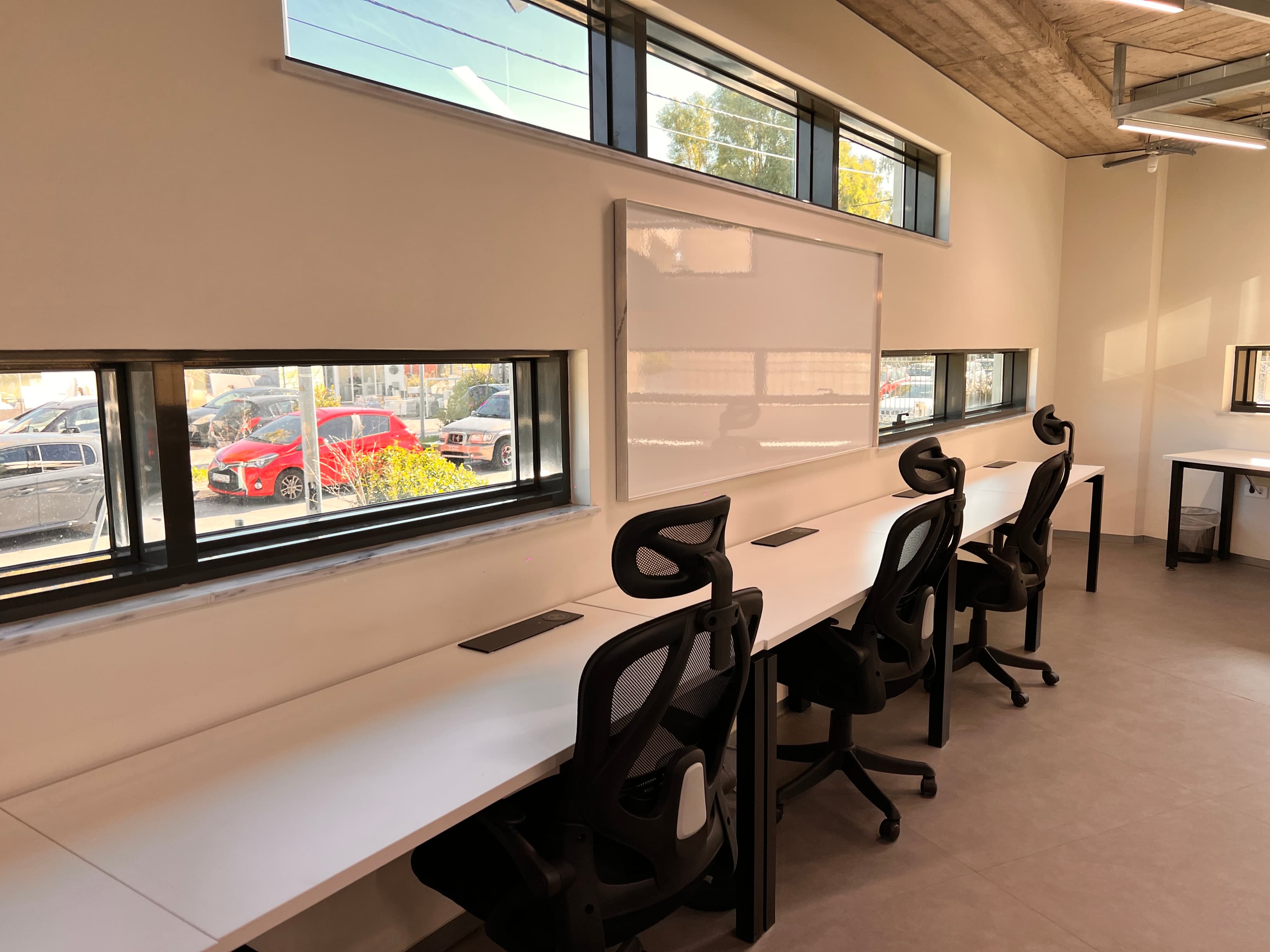 Dedicated desk area Dedicated desk area