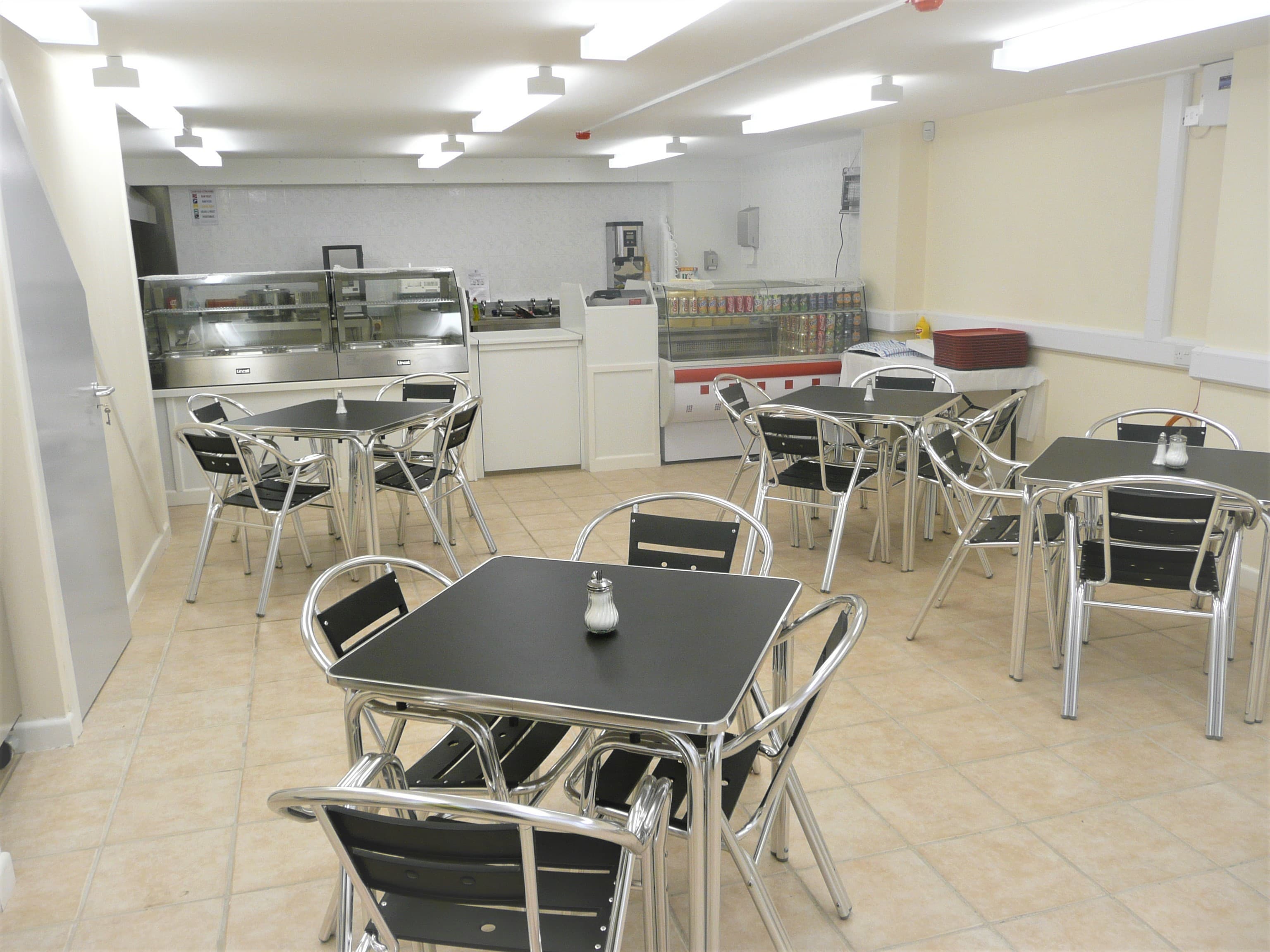 The site has communal areas spread across each building