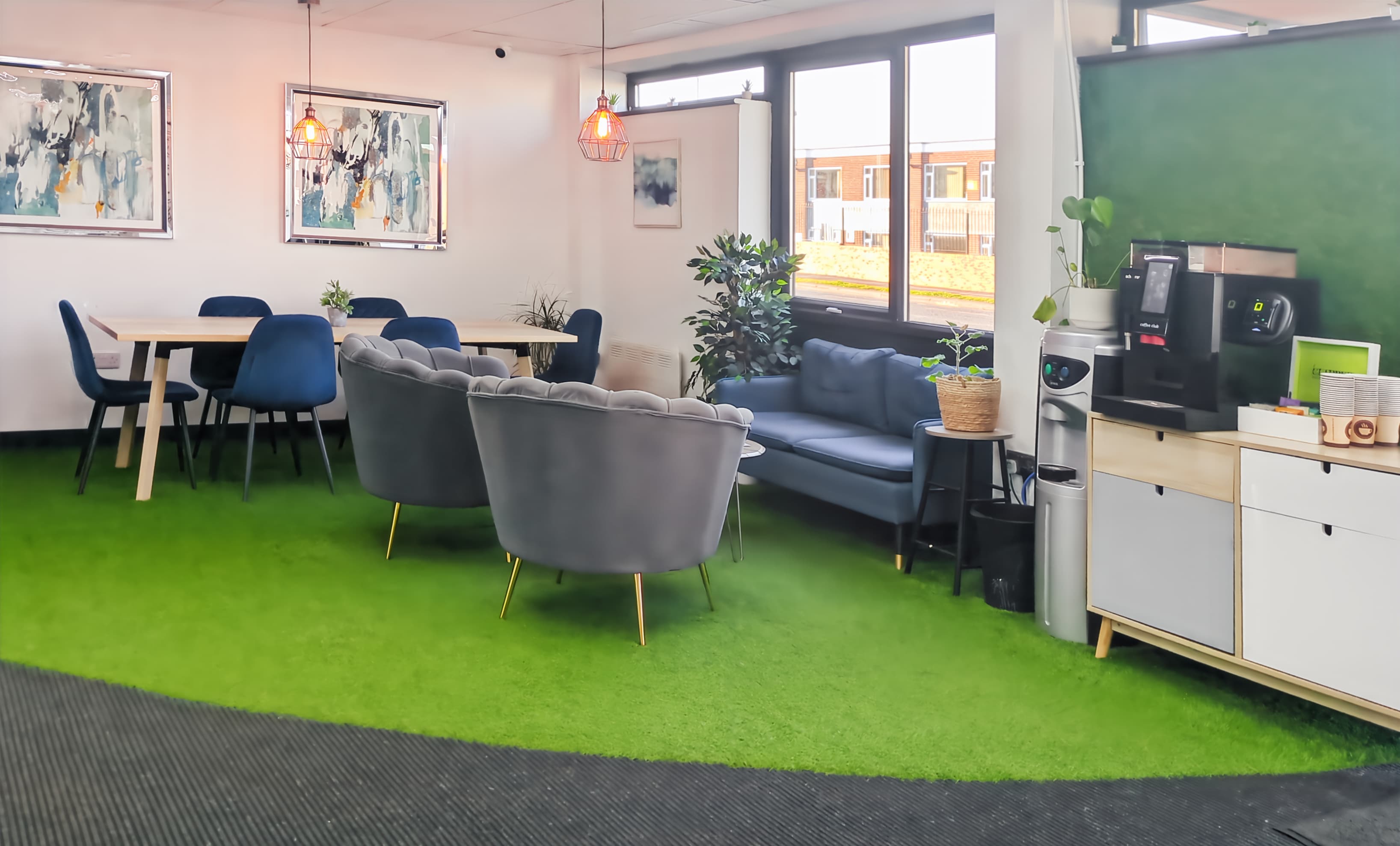 Reception seating & Coffee Machine